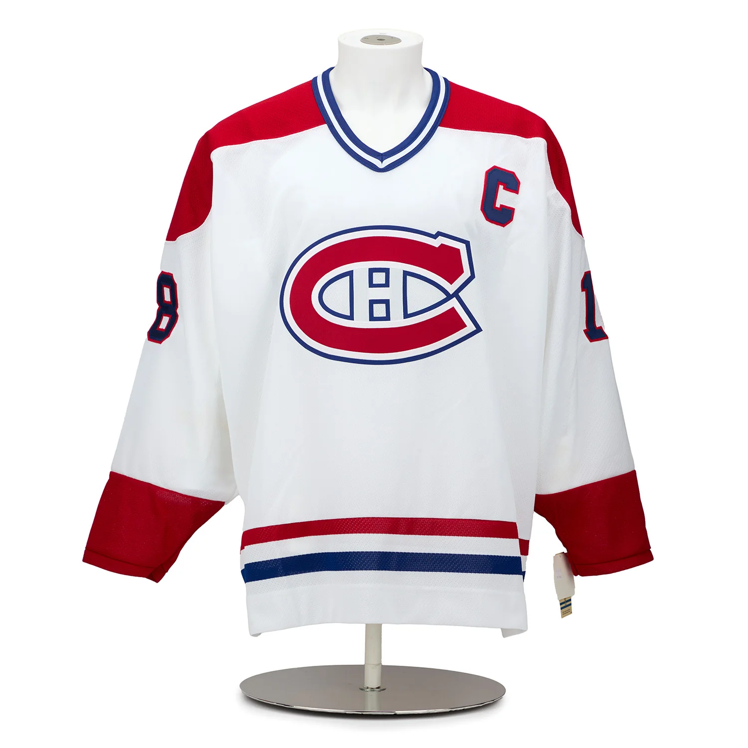 Serge Savard Montreal Canadiens Signed Career Stats CCM Jersey #9/18 - Image 2