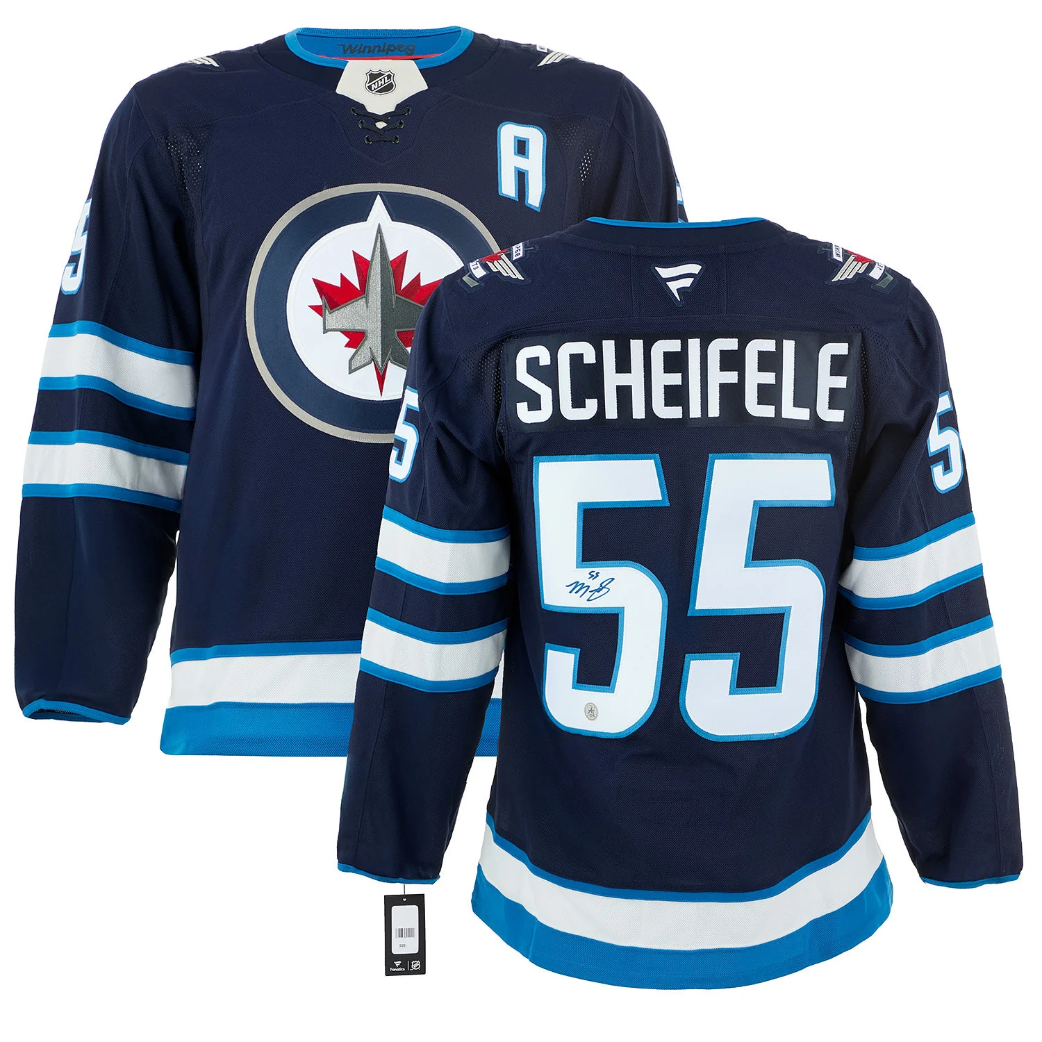 Mark Scheifele Autographed Winnipeg Jets Fanatics Premium Jersey - Image 3