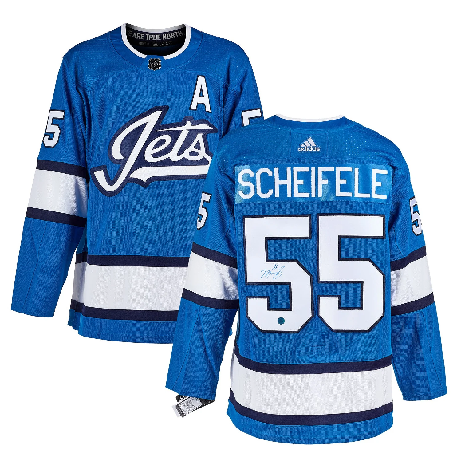 Mark Scheifele Signed Winnipeg Jets Aviator Alternate adidas Jersey - Image 3