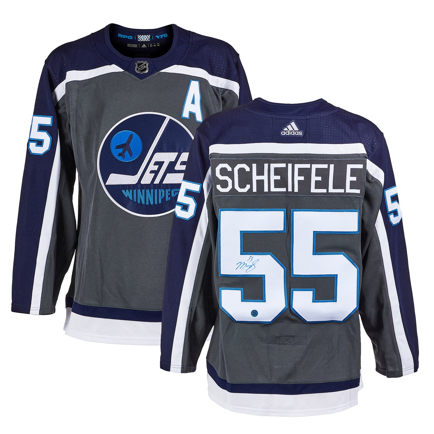 Mark Scheifele Signed Winnipeg Jets Reverse Retro adidas Jersey - Image 3