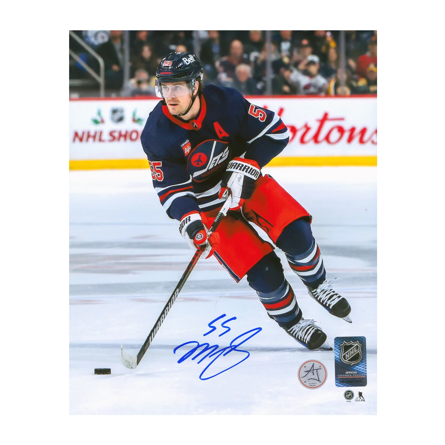 Mark Scheifele Autographed Winnipeg Jets Heritage 8x10 Photo