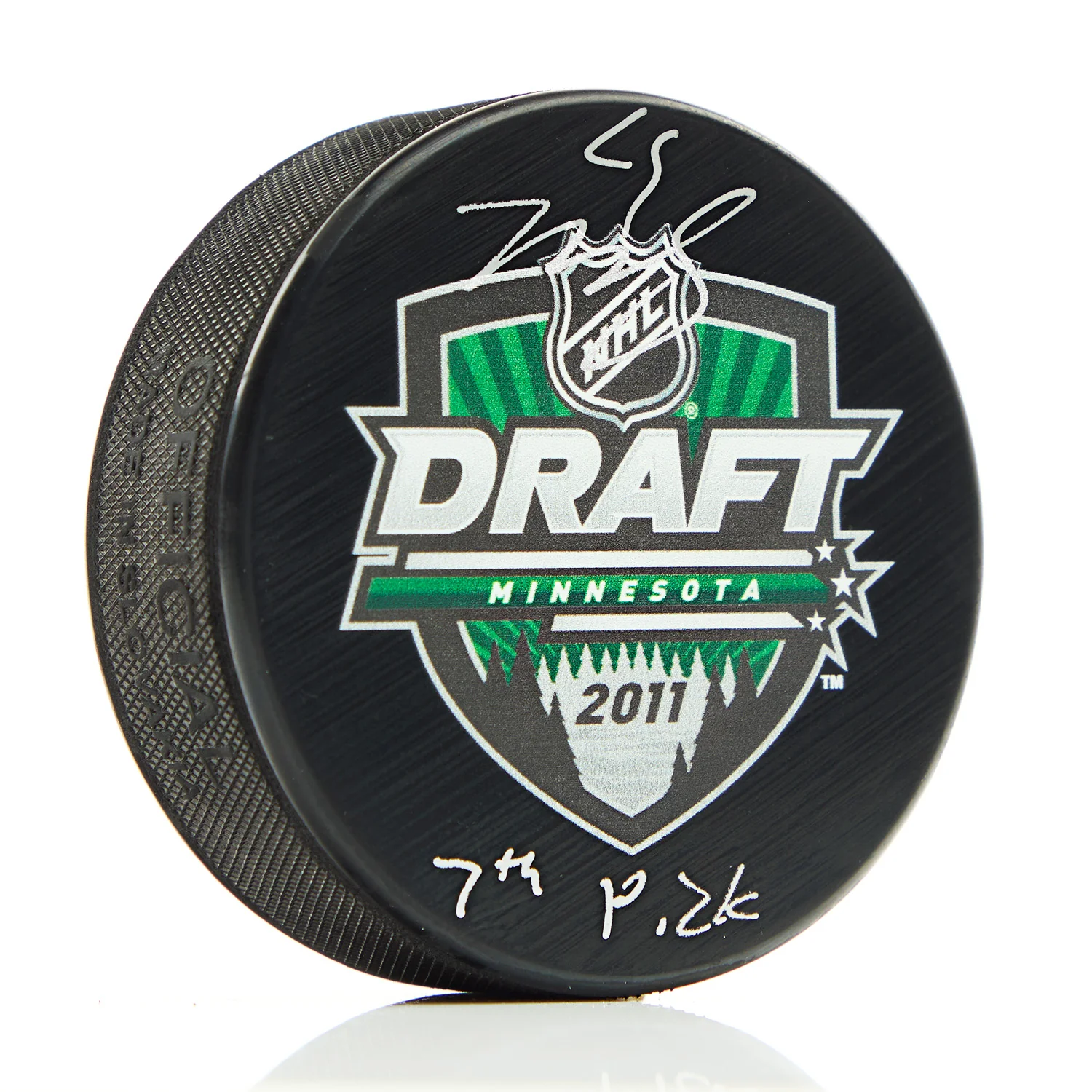 Mark Scheifele Signed 2011 NHL Entry Draft Puck with 7th Pick Note
