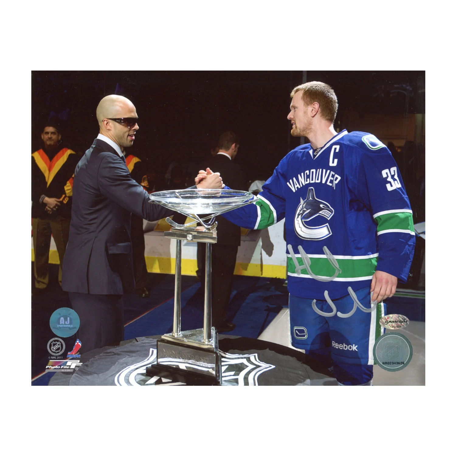 Henrik Sedin Autographed Vancouver Canucks Captain 8x10 Photo