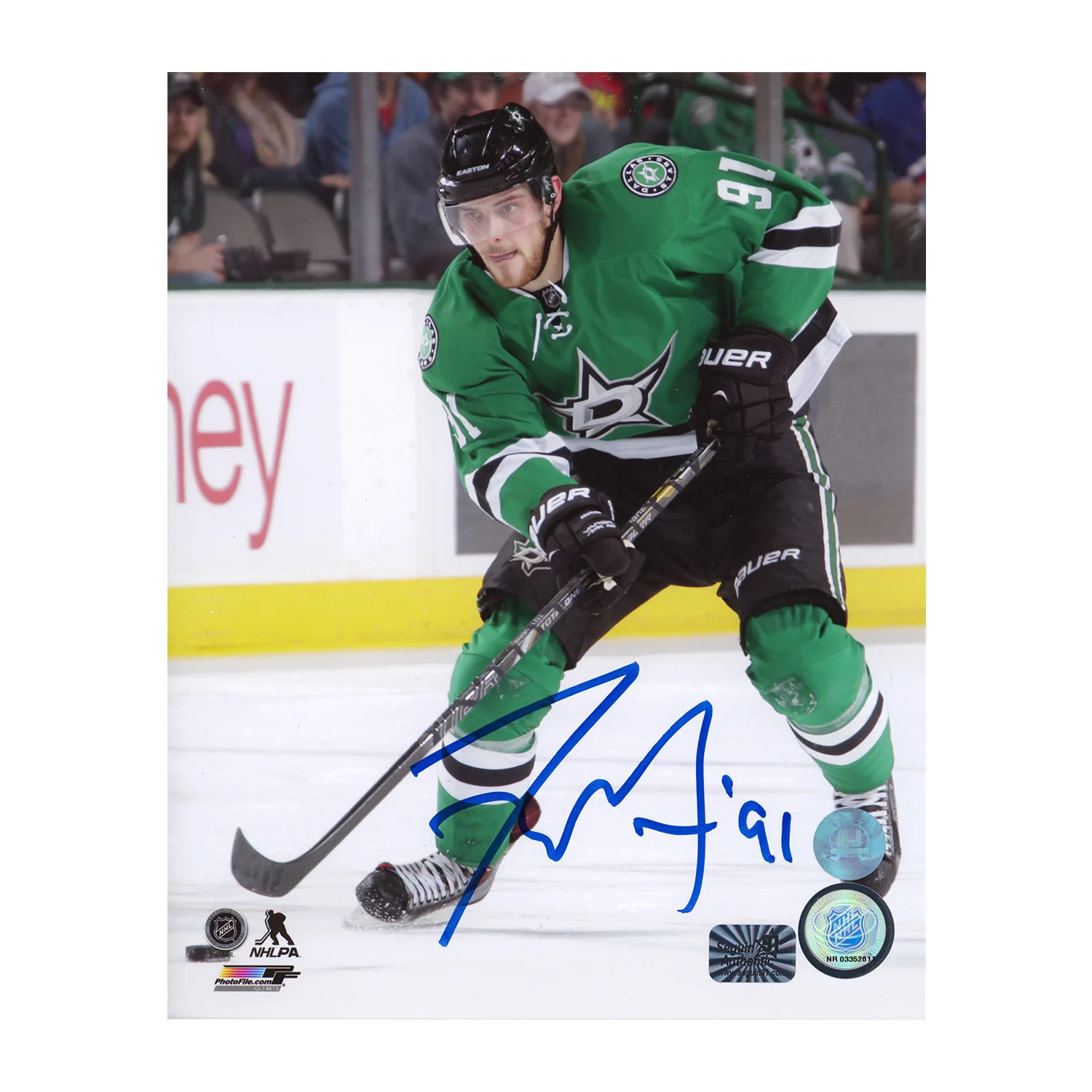 Tyler Seguin Autographed Dallas Stars Game Action 8x10 Photo