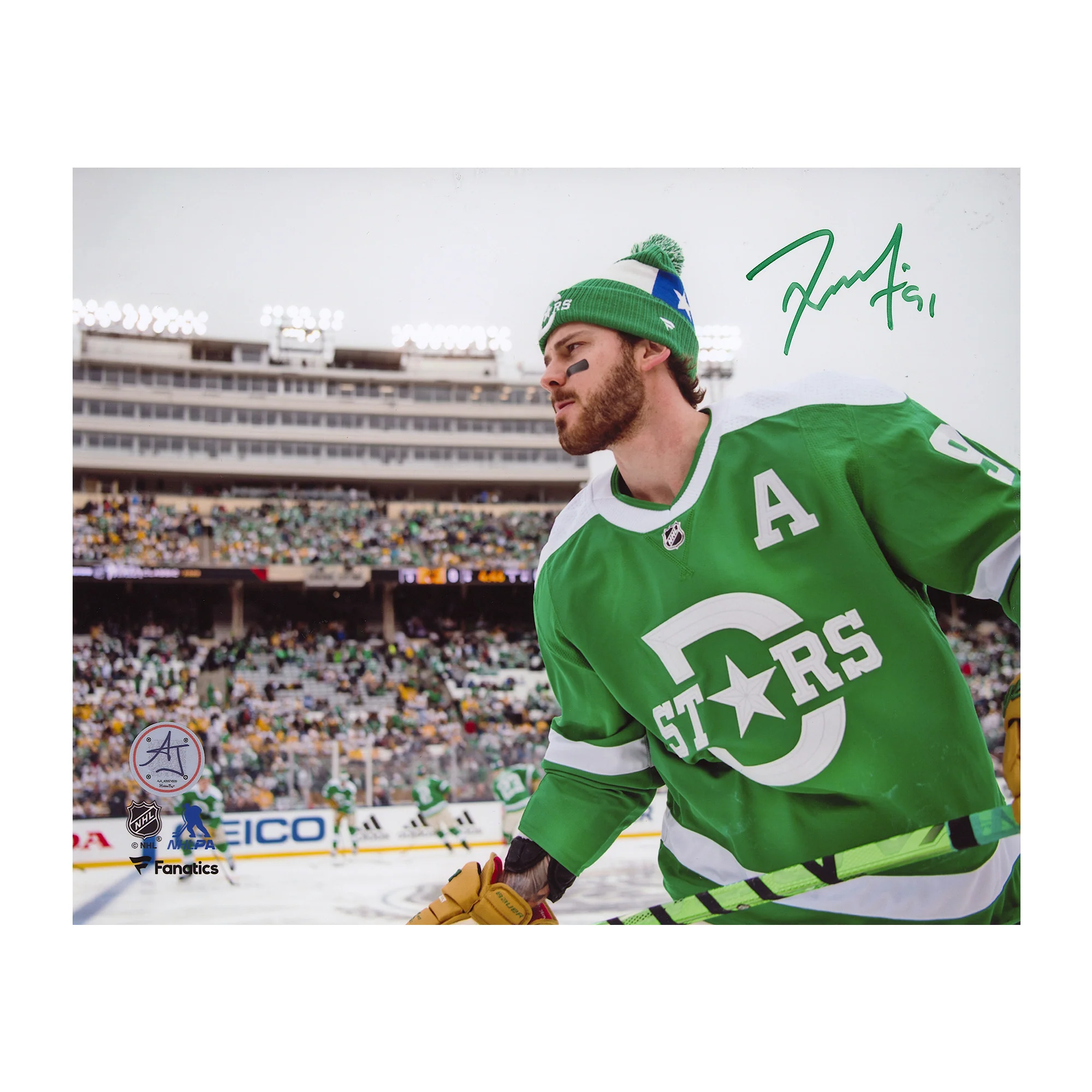 Tyler Seguin Signed Dallas Stars Winter Classic 8x10 Photo