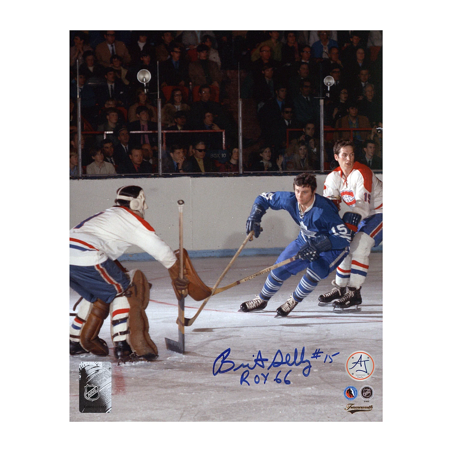 Brit Selby Signed Toronto Maple Leafs Classic Hockey 8x10 Photo