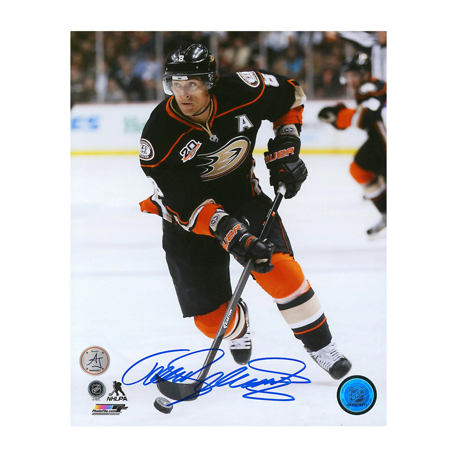 Teemu Selanne Signed Anaheim Ducks Hockey 8x10 Photo