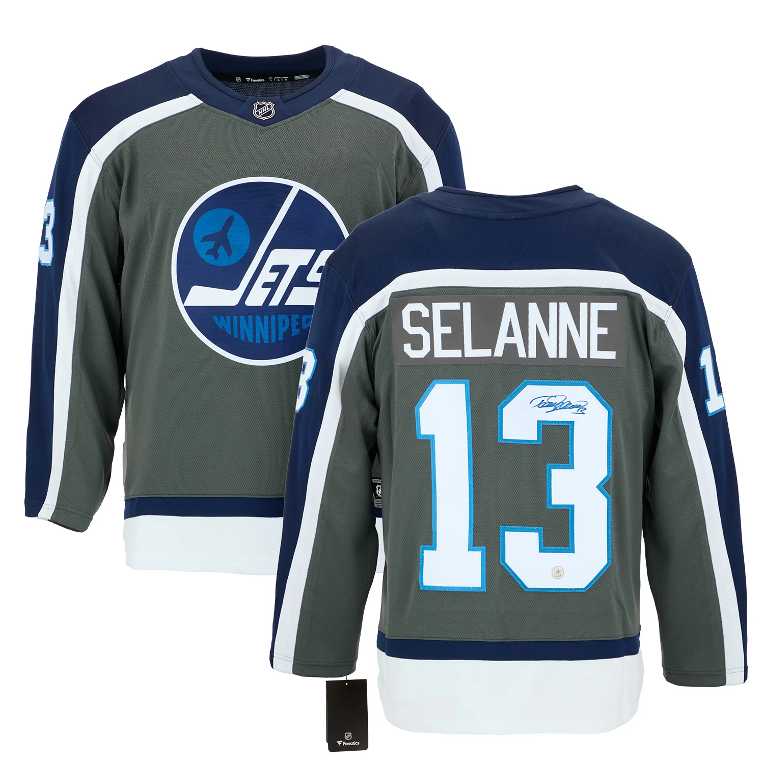 Teemu Selanne Signed Winnipeg Jets Special Edition Fanatics Breakaway Jersey - Image 3