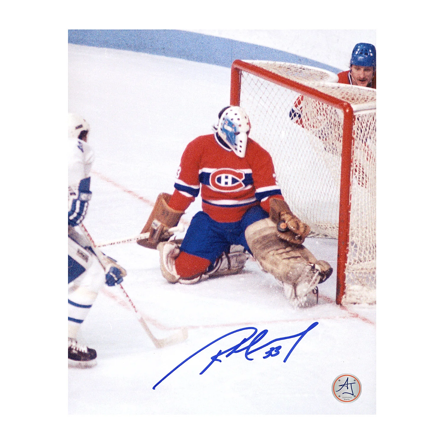 Richard Sevigny Autographed Montreal Canadiens Kick Save 8x10 Photo