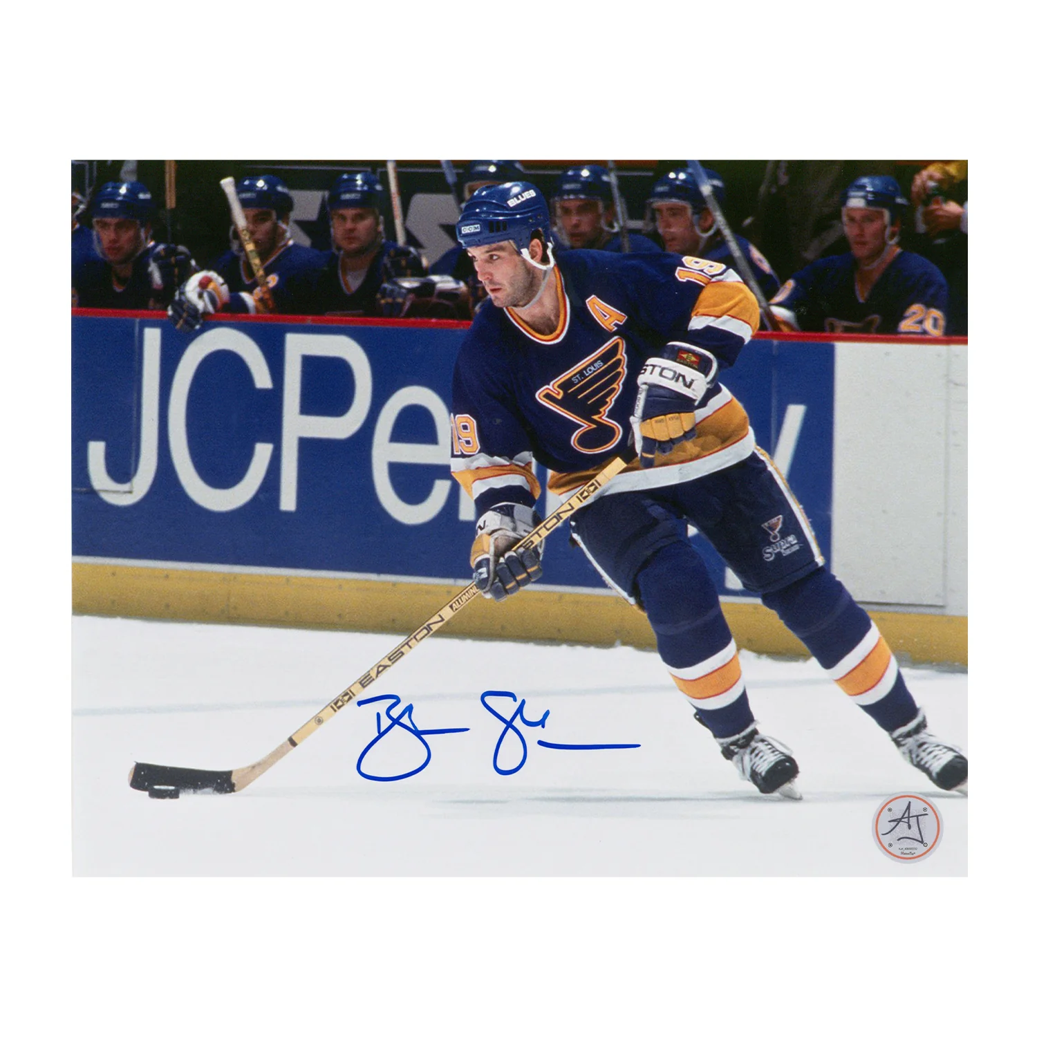 Brendan Shanahan Autographed St Louis Blues Hockey 8x10 Photo