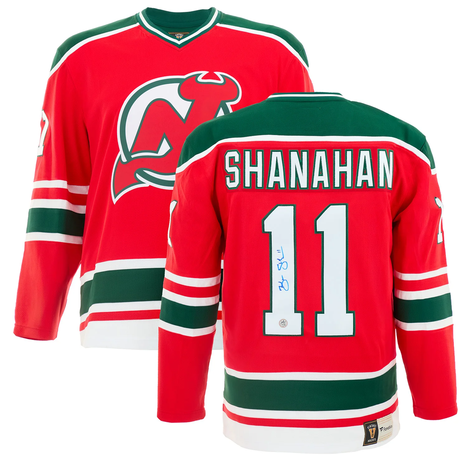 Brendan Shanahan Signed New Jersey Devils Throwback Breakaway Jersey - Image 3