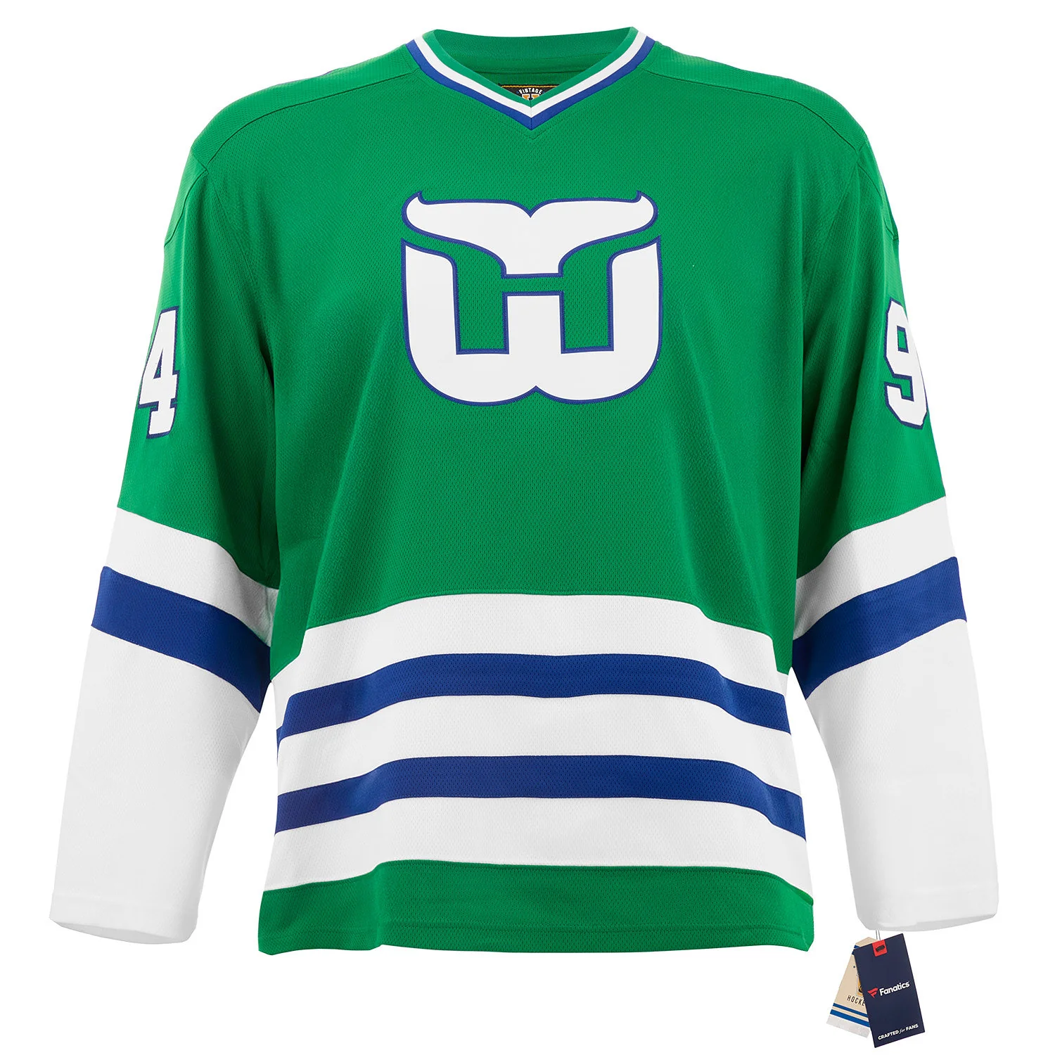 Brendan Shanahan Signed Hartford Whalers Throwback Breakaway Jersey - Image 2
