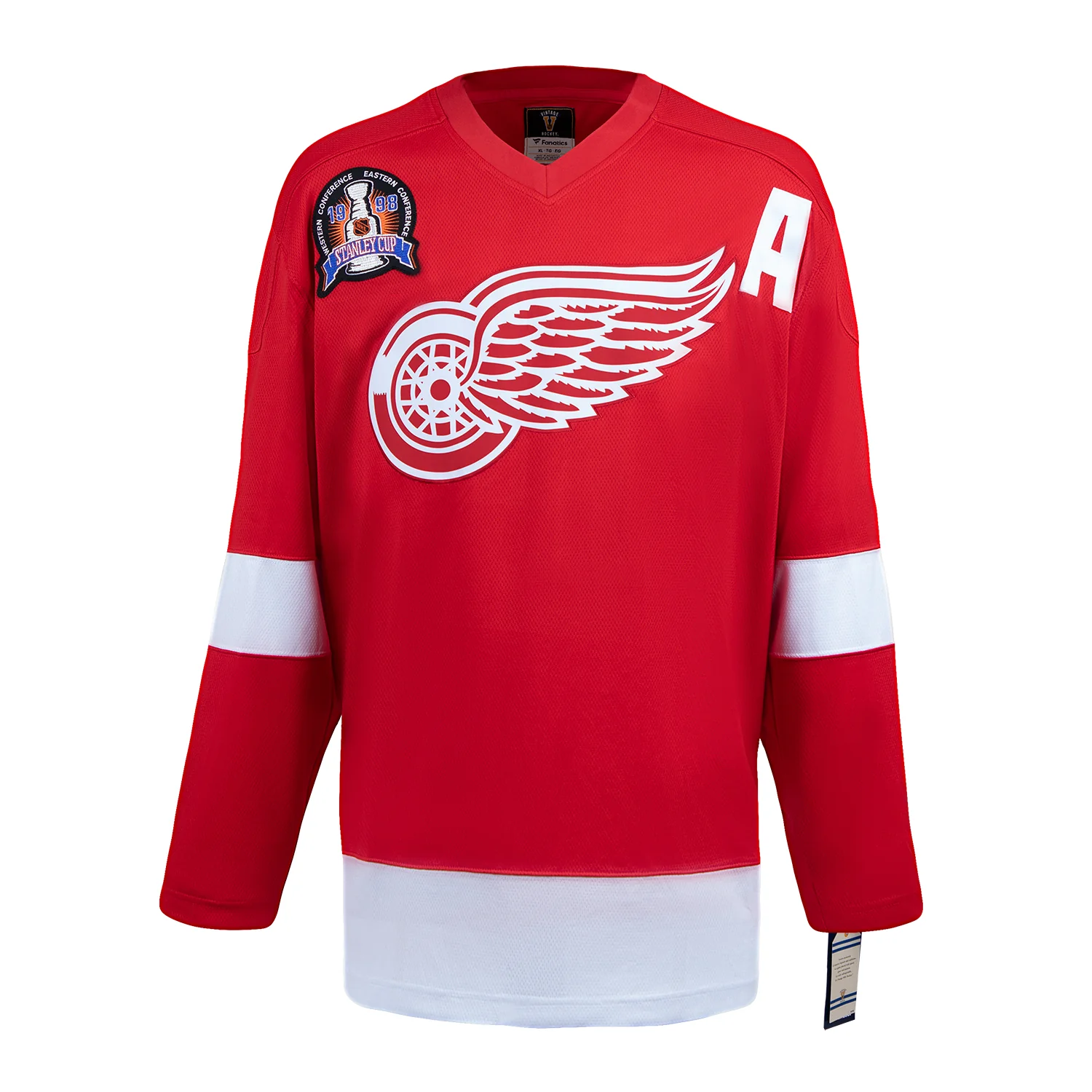 Brendan Shanahan Signed Detroit Red Wings Stanley Cup Throwback Fanatics Jersey - Image 2