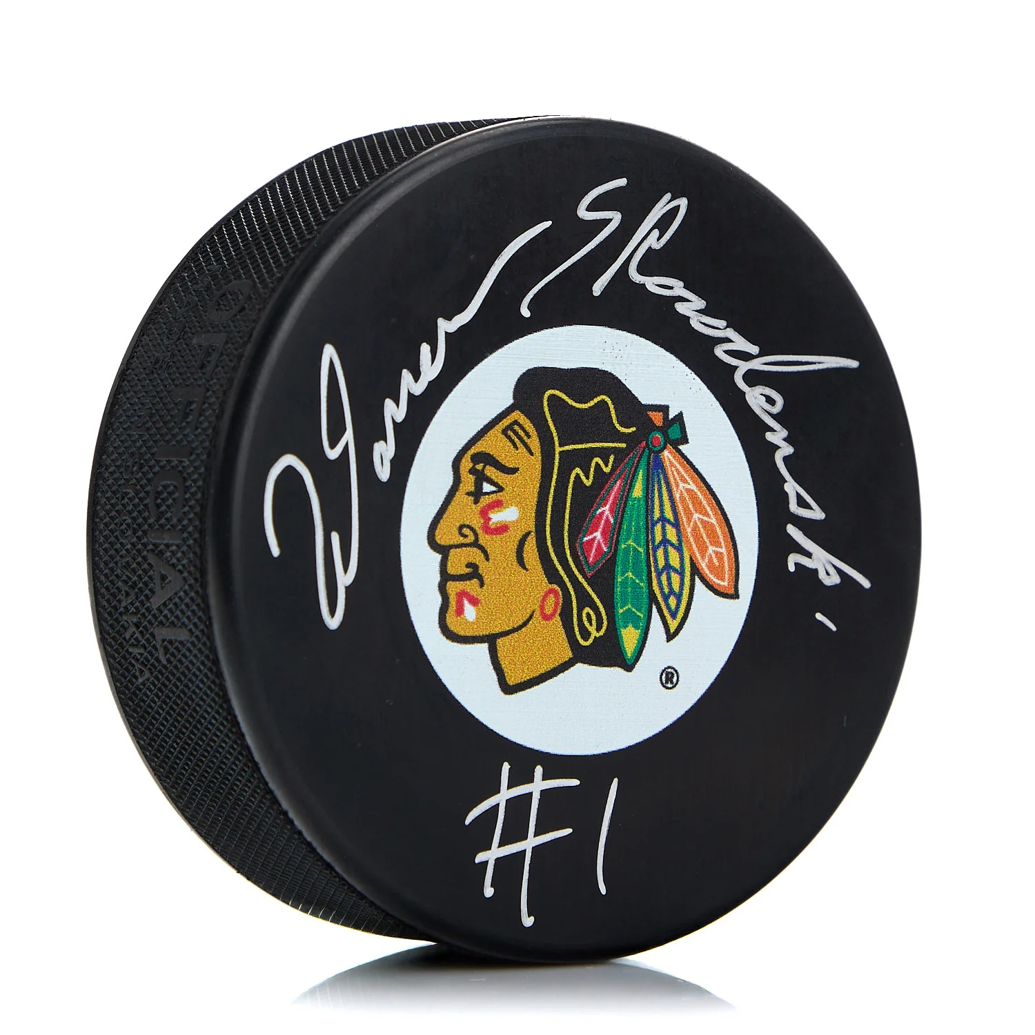 Warren Skorodenski Chicago Blackhawks Autographed Hockey Puck