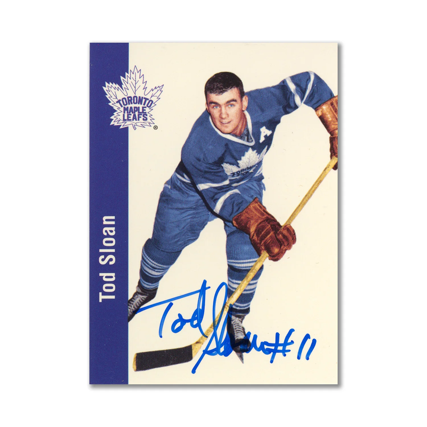 Autographed 1994 Parkhurst Missing Link #112 Tod Sloan Hockey Card
