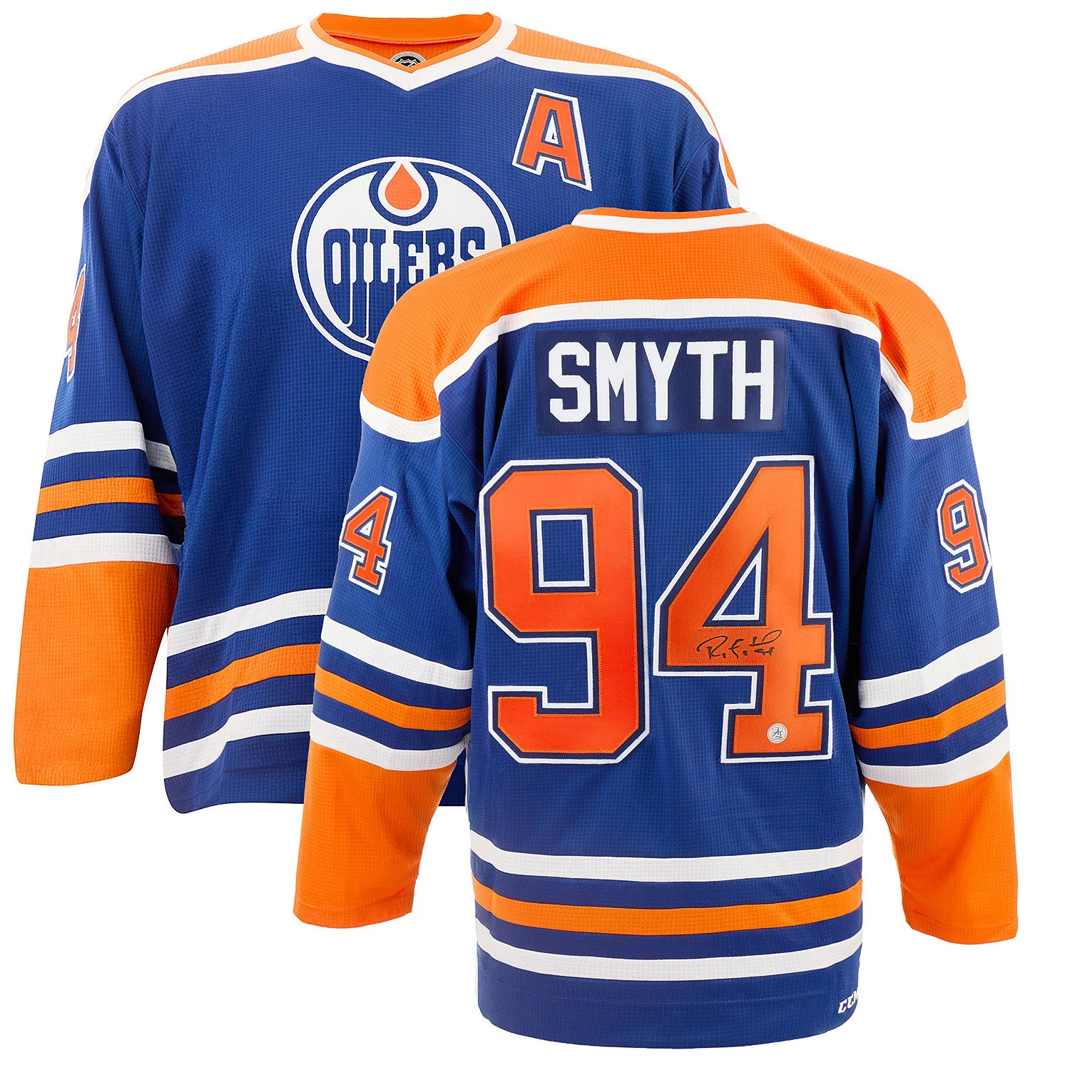 Ryan Smyth Signed Edmonton Oilers Replica CCM Mass Jersey - Image 3