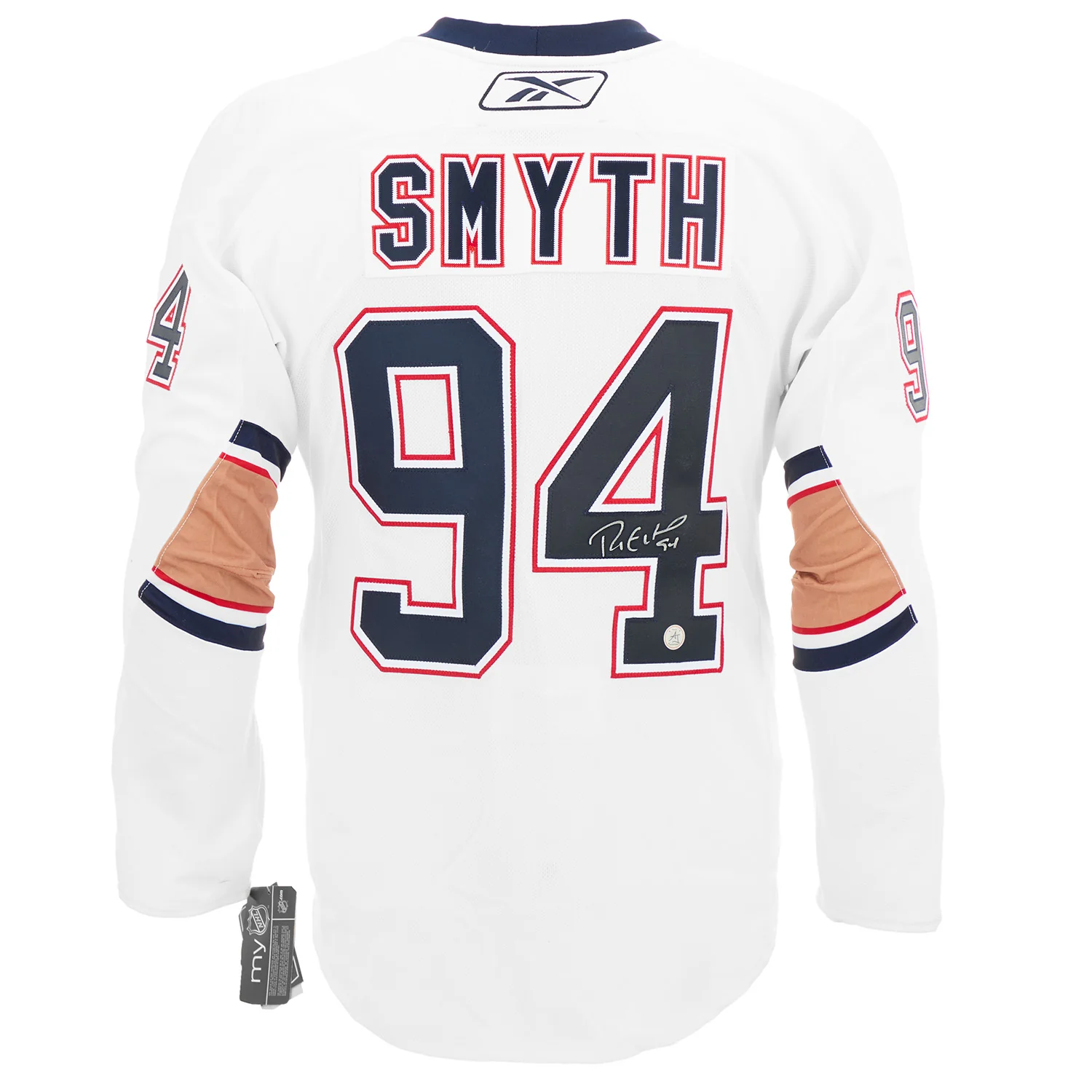 Ryan Smyth Edmonton Oilers Signed White Reebok Authentic On Ice Jersey
