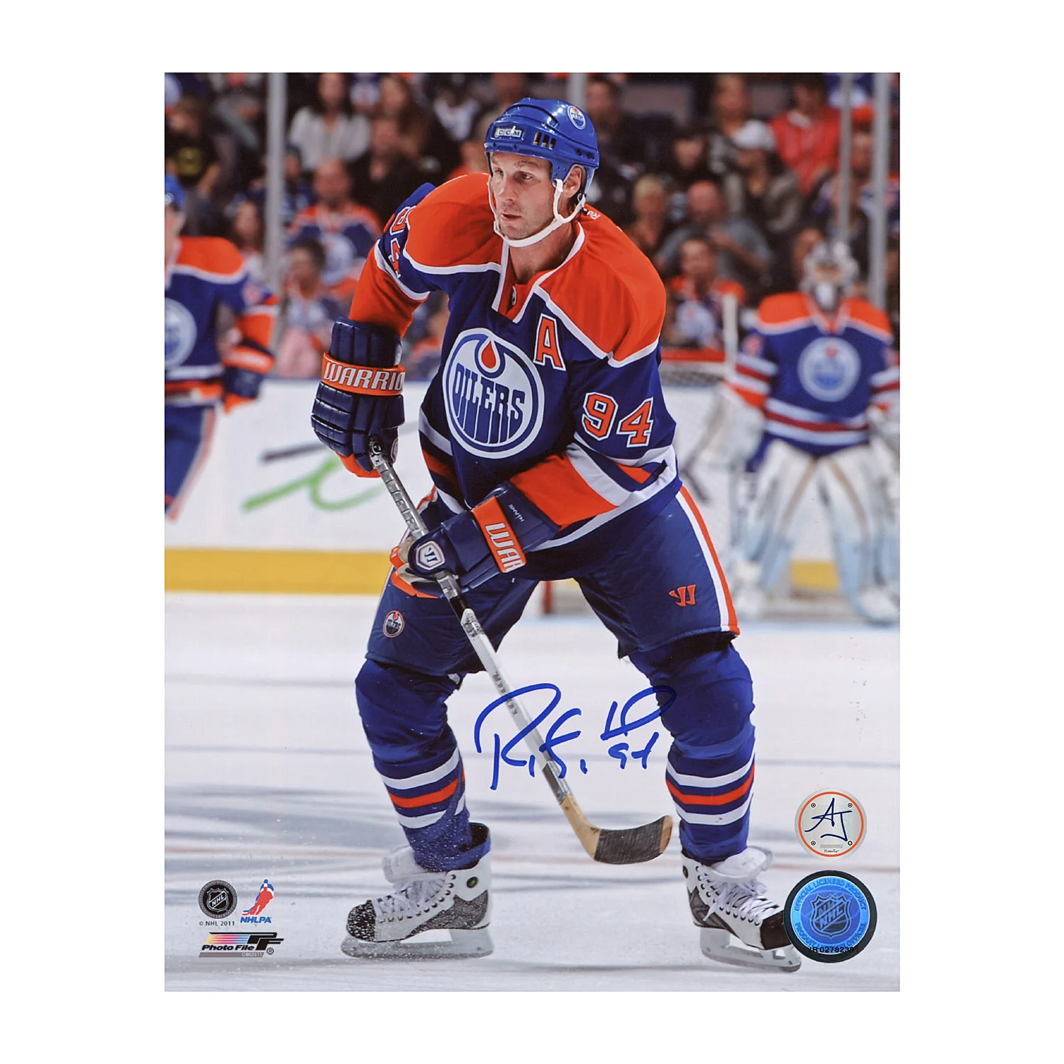 Ryan Smyth Signed Edmonton Oilers Hockey 8x10 Photo