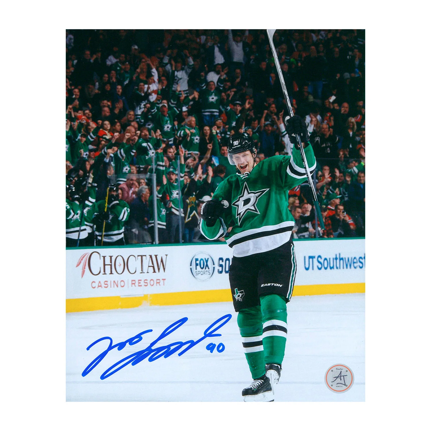 Jason Spezza Signed Dallas Stars Goal Celebration 8x10 Photo