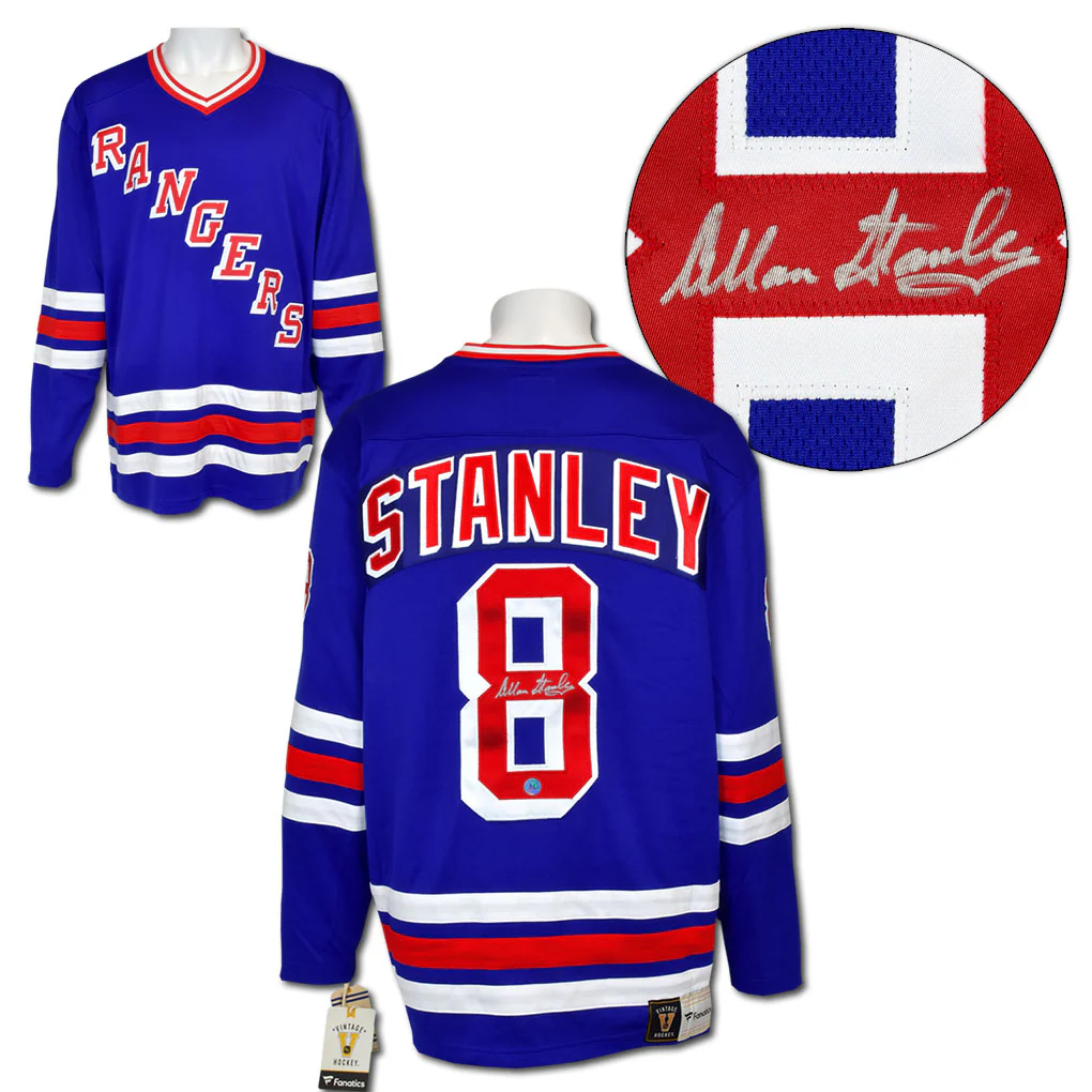 Allan Stanley Autographed New York Rangers Fanatics Breakaway Jersey
