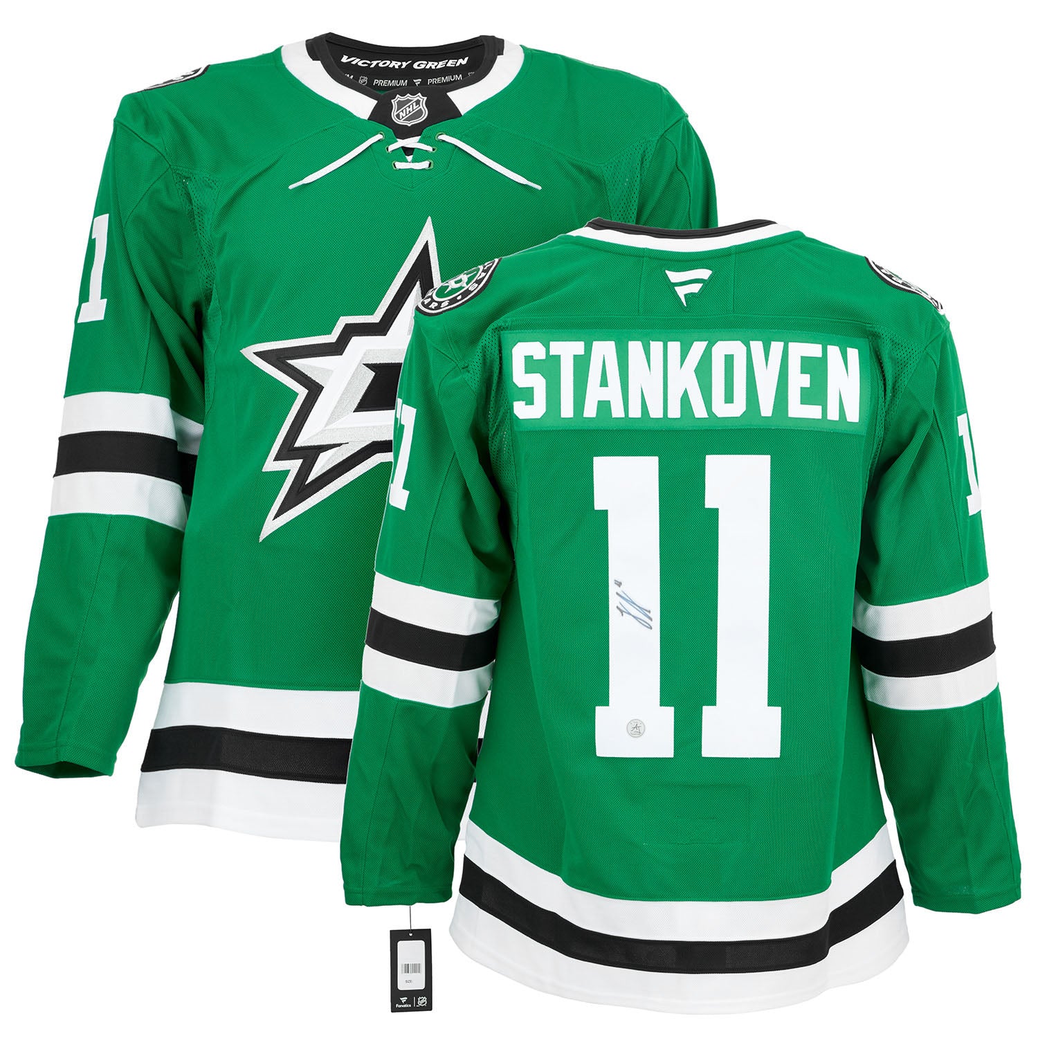 Logan Stankoven Autographed Dallas Stars Fanatics Premium Jersey - Image 3