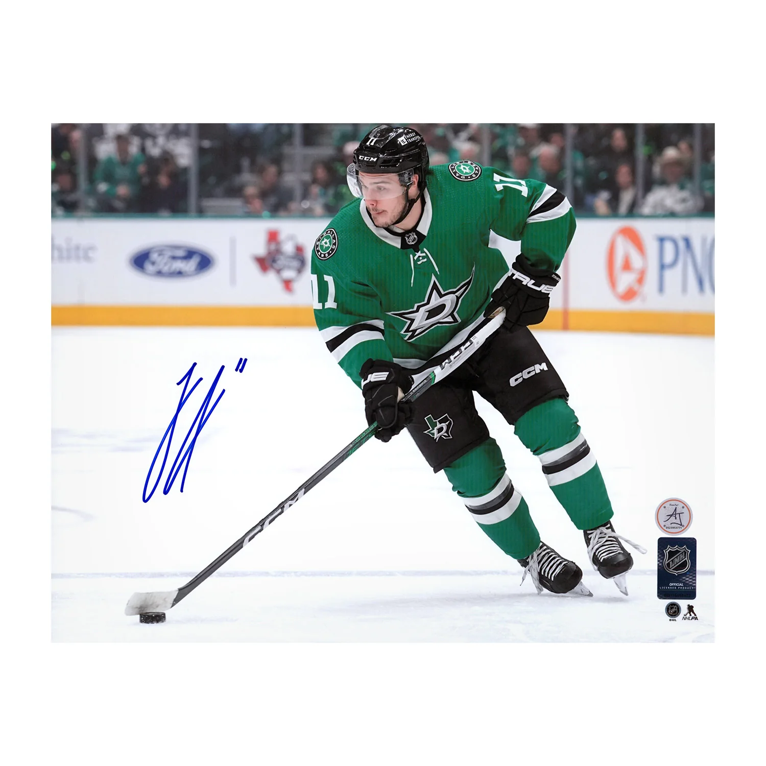 Logan Stankoven Autographed Dallas Stars Rookie 11x14 Photo