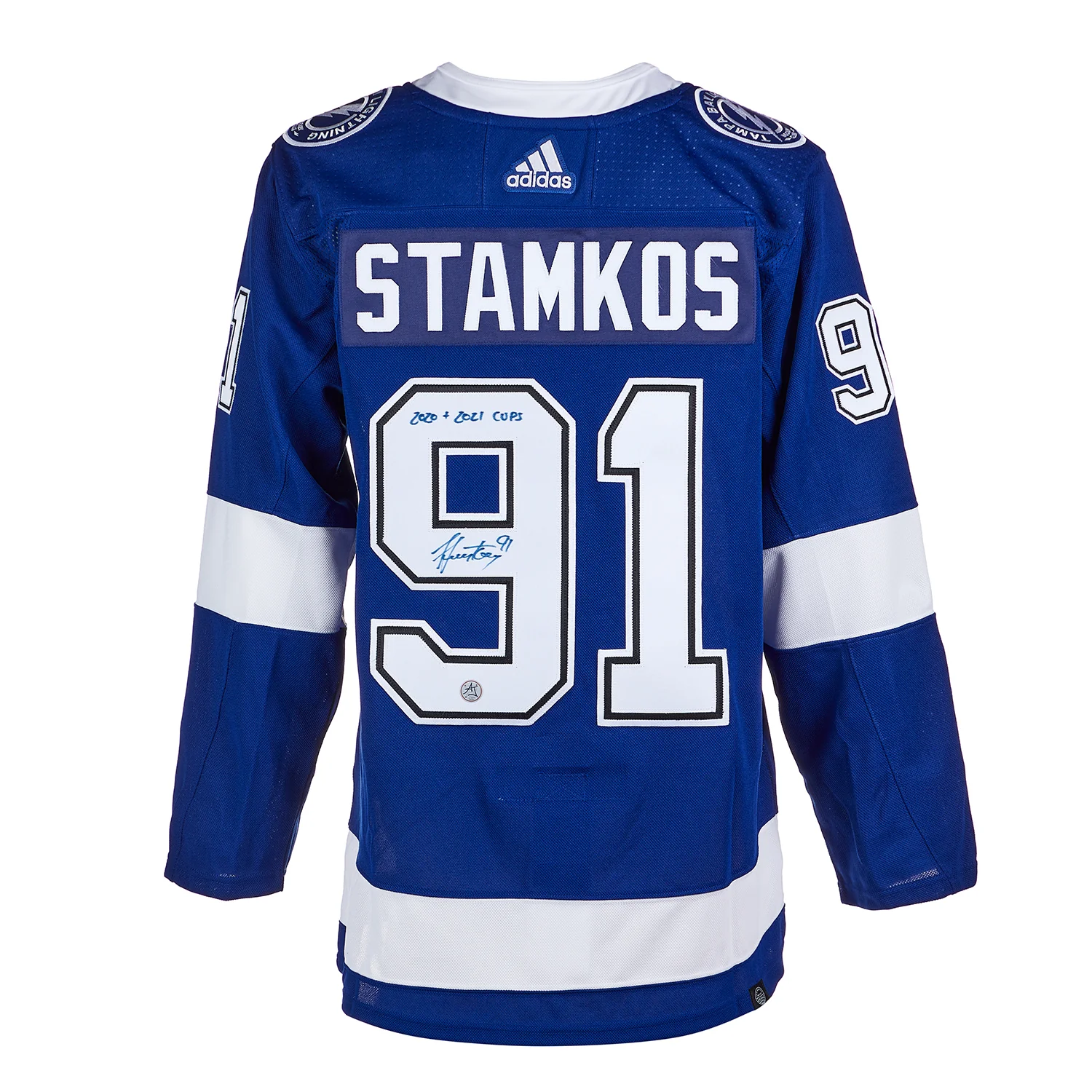 Steven Stamkos Tampa Bay Lightning Signed 2021 Stanley Cup adidas Jersey