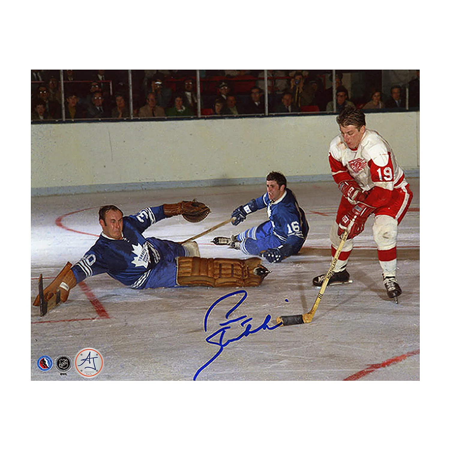 Pete Stemkowski Autographed Detroit Red Wings Attack Zone 8x10 Photo