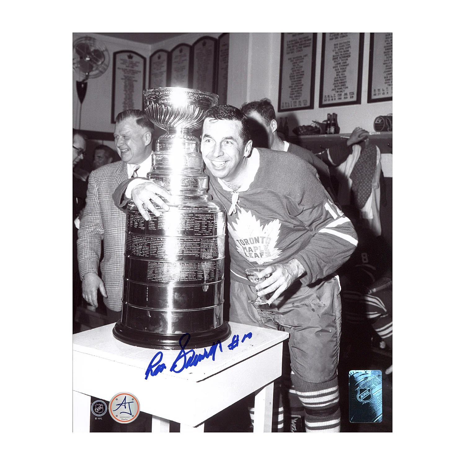 Ron Stewart Autographed Toronto Maple Leafs Stanley Cup 8x10 Photo
