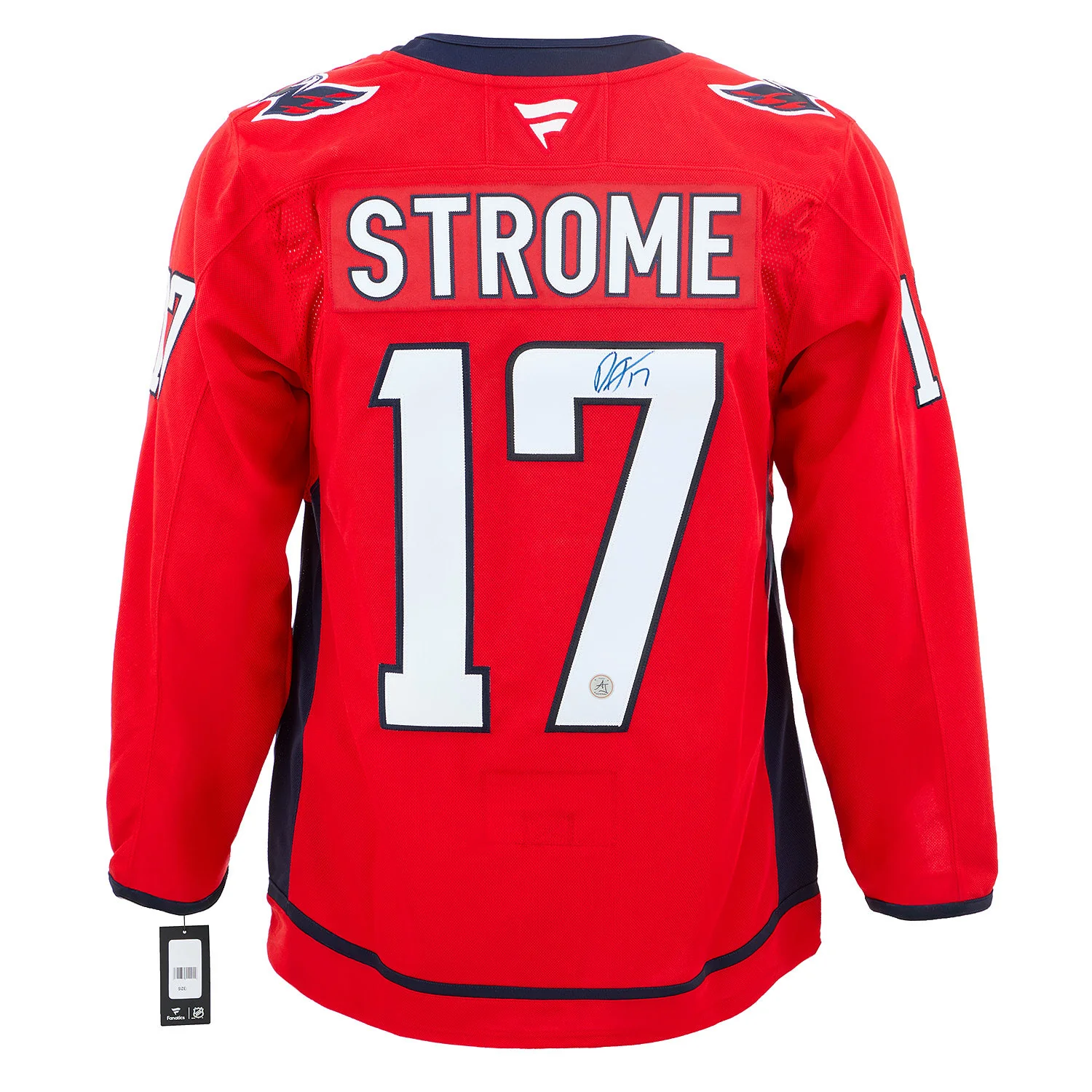 Dylan Strome Autographed Washington Capitals Fanatics Premium Jersey