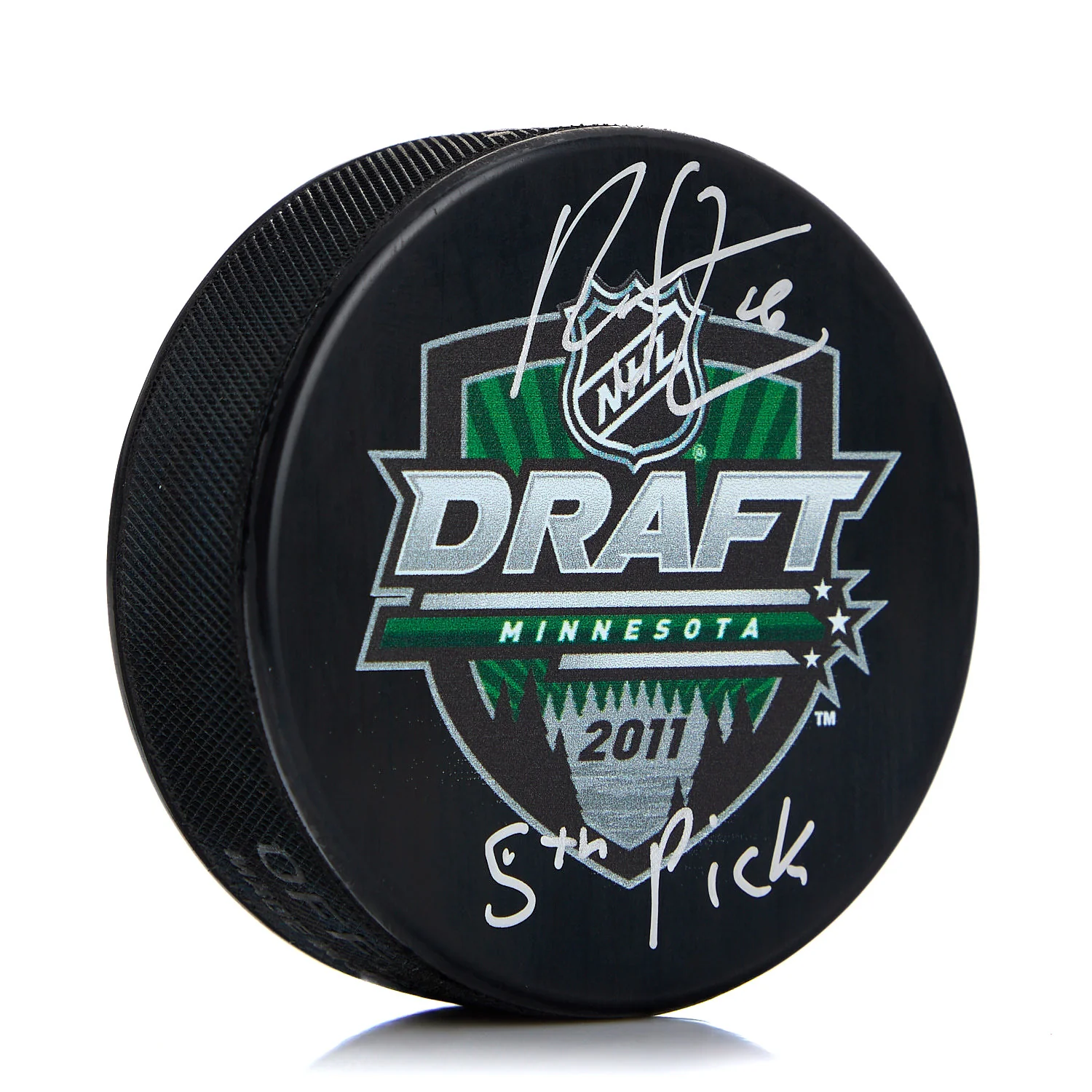 Ryan Strome Signed 2011 NHL Entry Draft Puck with 5th Pick Note