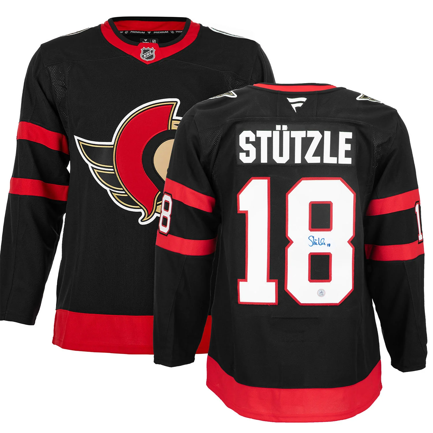 Tim Stutzle Autographed Ottawa Senators Fanatics Premium Jersey - Image 3