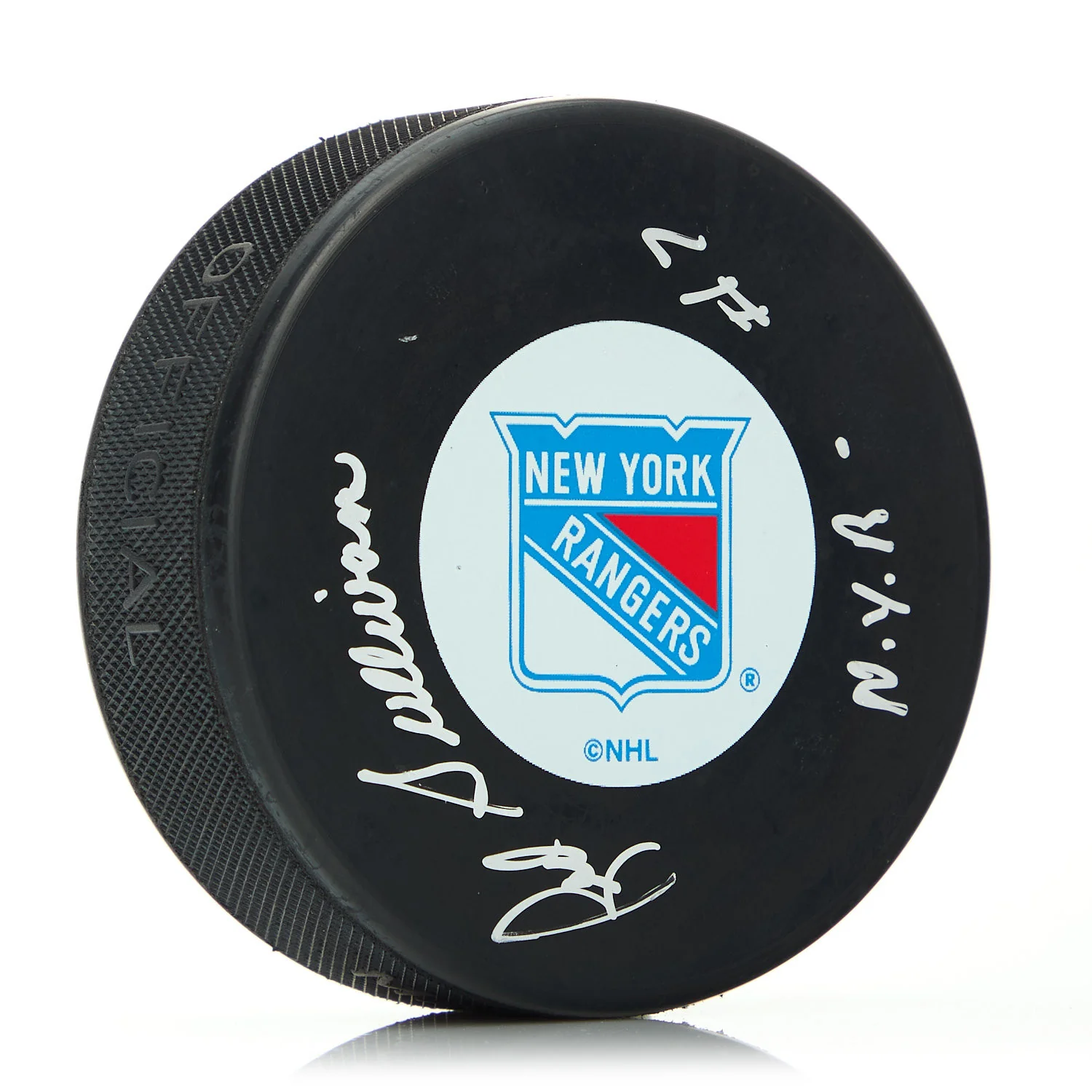 Red Sullivan New York Rangers Autographed Hockey Puck