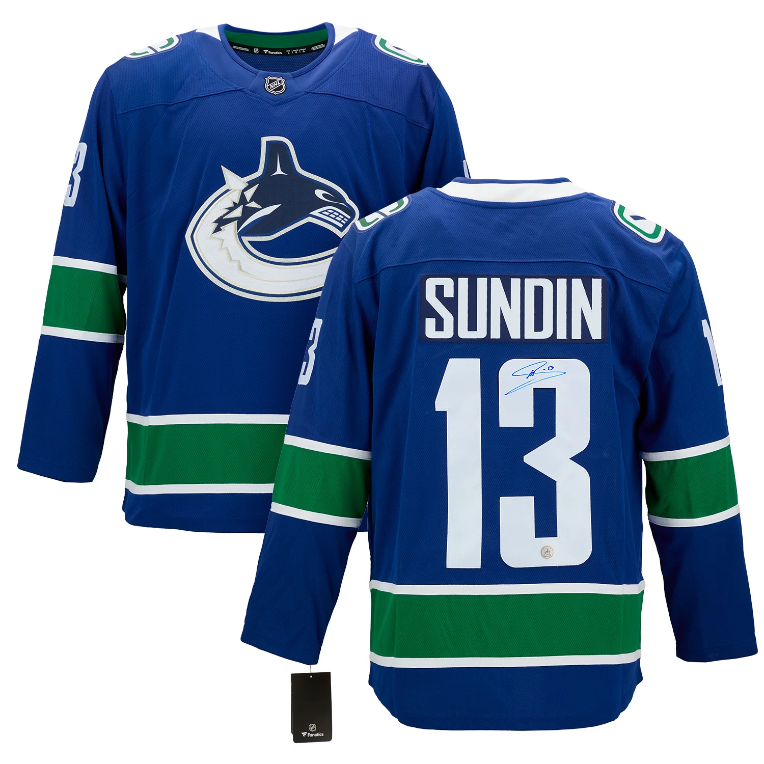 Mats Sundin Autographed Vancouver Canucks Fanatics Breakaway Jersey - Image 3