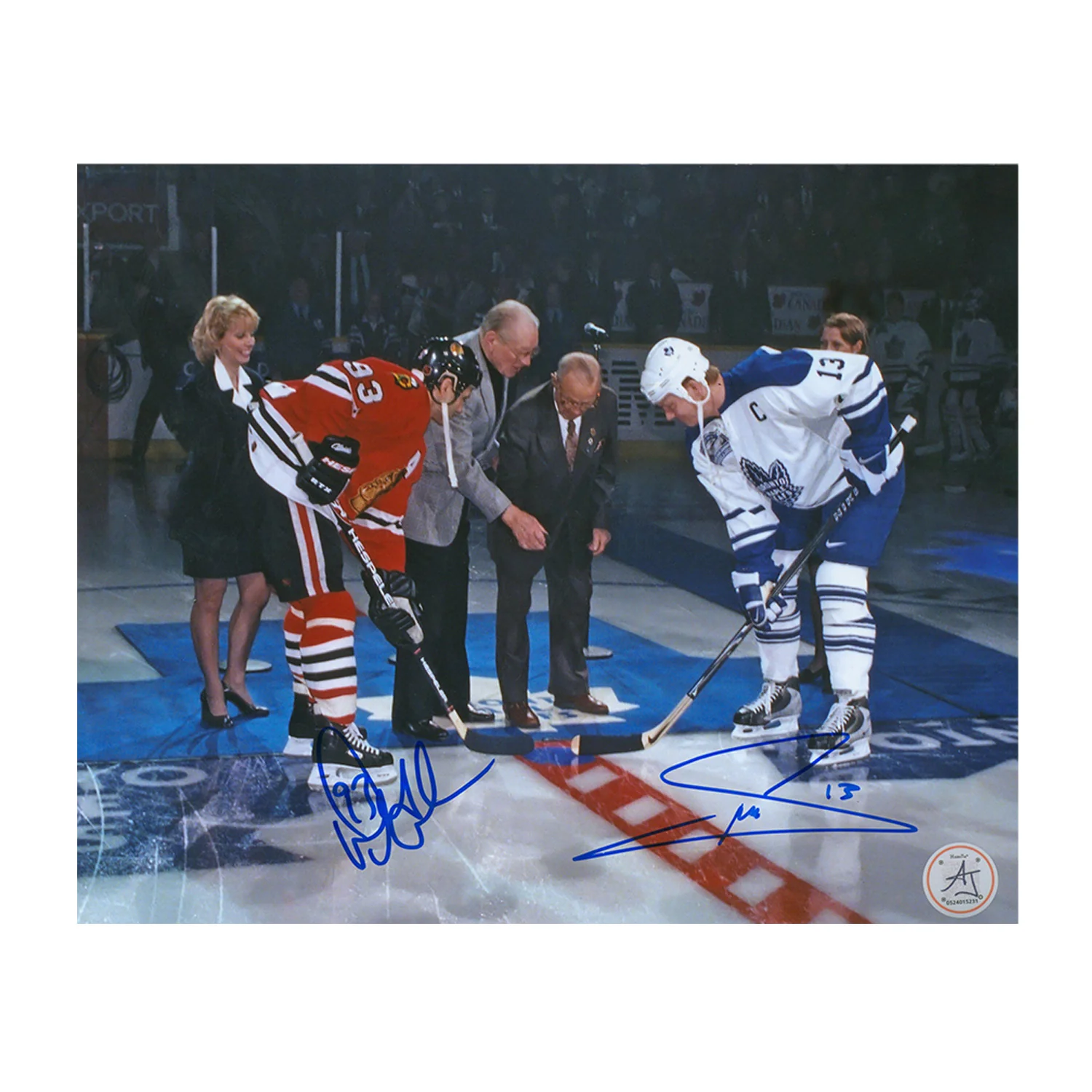 Mats Sundin vs. Doug Gilmour Dual Signed Toronto Maple Leafs Captain 8x10 Photo
