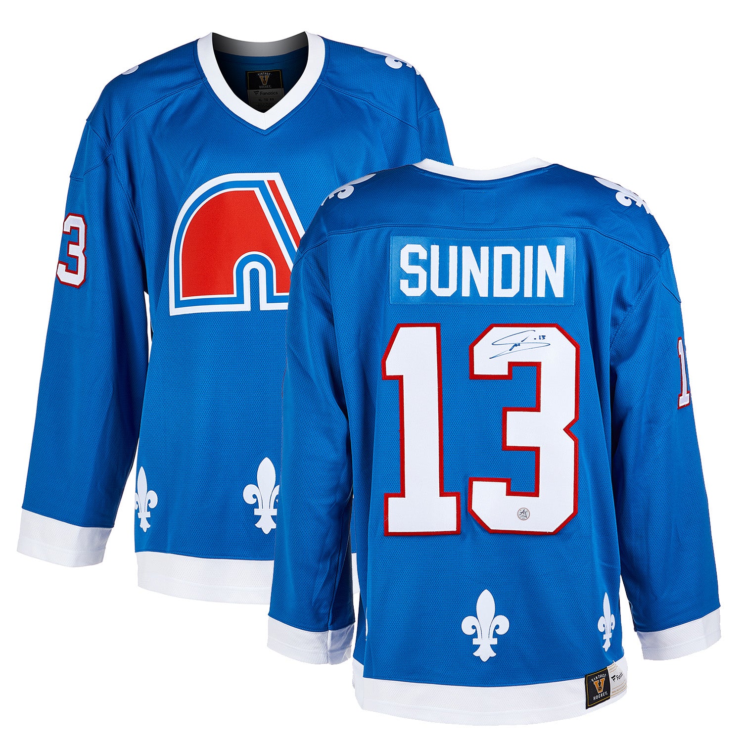 Mats Sundin Autographed Quebec Nordiques Fanatics Breakaway Jersey - Image 3