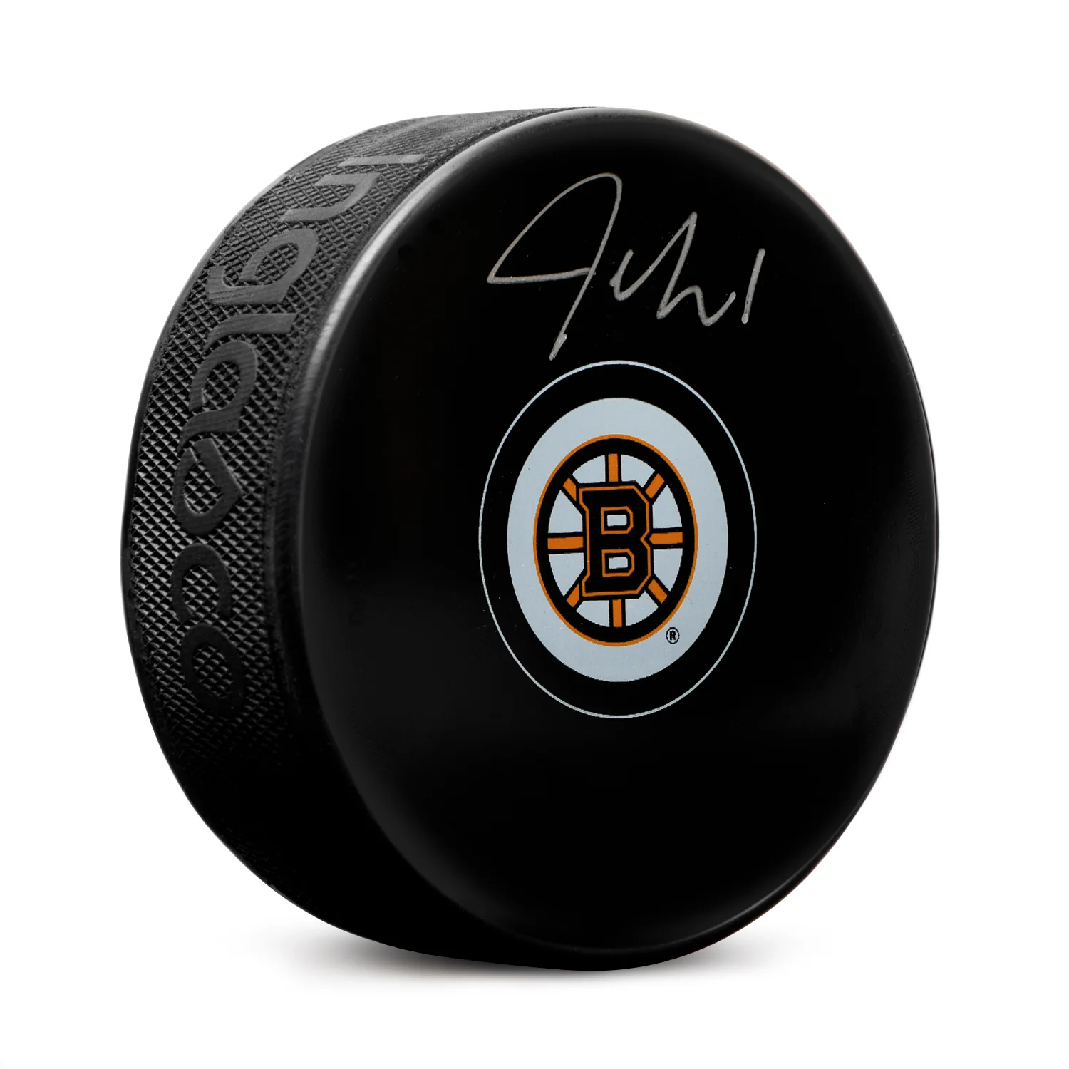 Jeremy Swayman Autographed Boston Bruins Hockey Puck