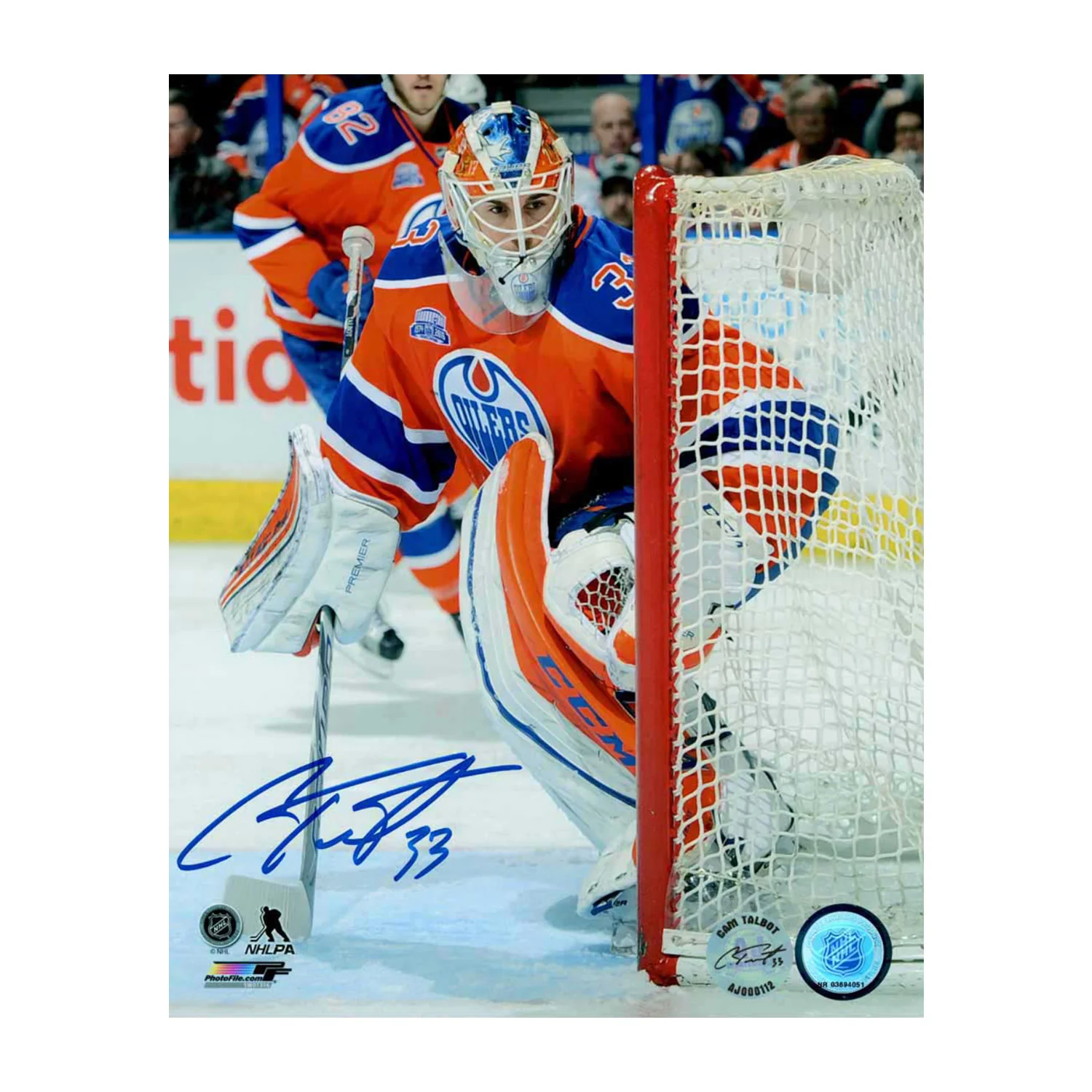 Cam Talbot Signed Edmonton Oilers Netminder 8x10 Photo