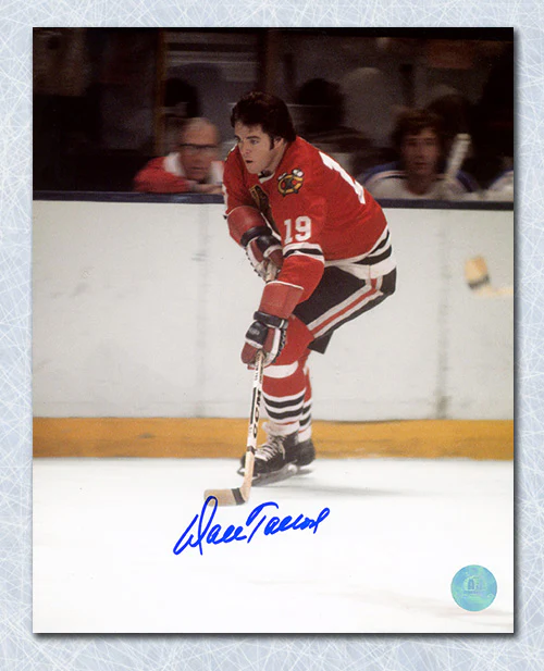 Dale Tallon Autographed Chicago Blackhawks Skating 8x10 Photo