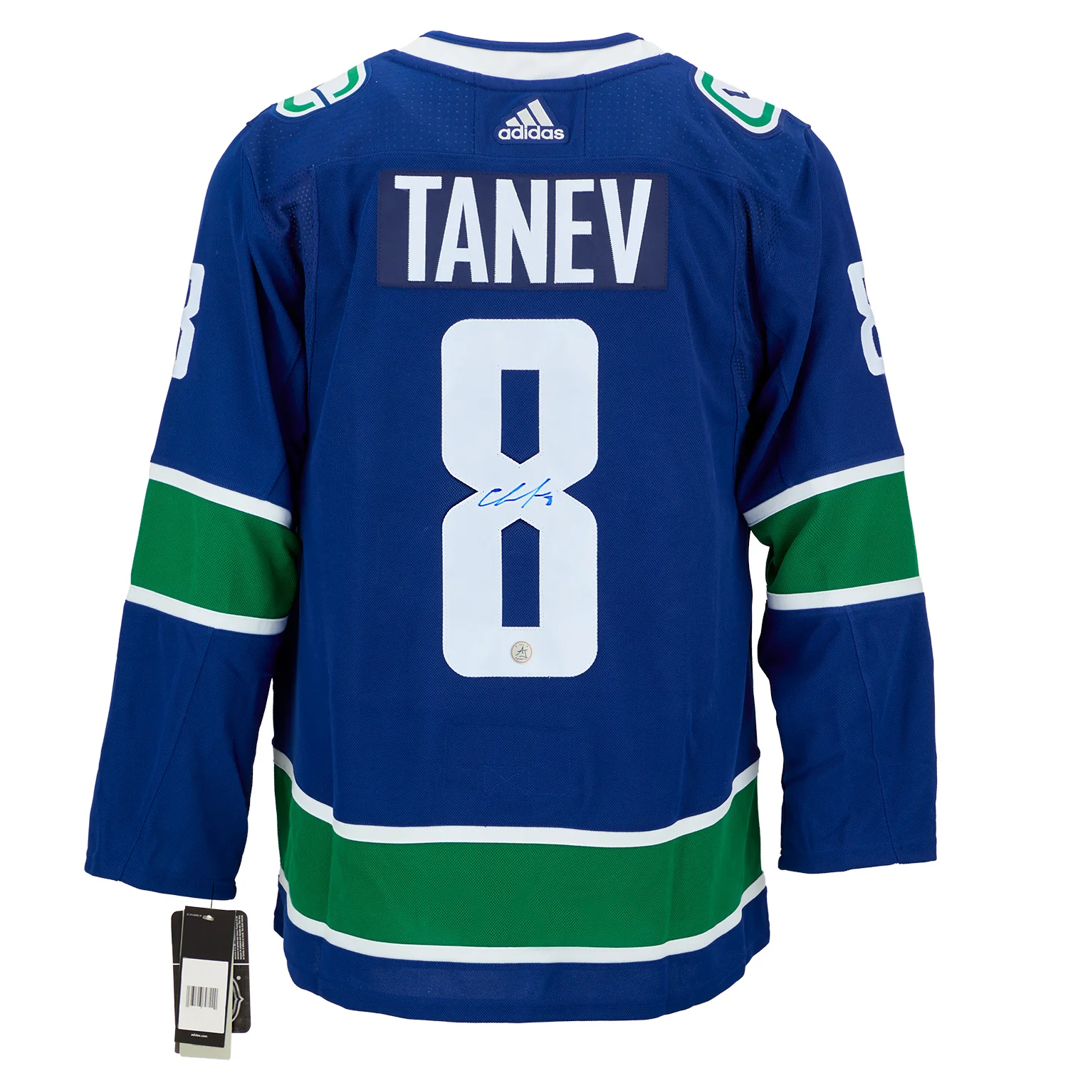 Chris Tanev Autographed Vancouver Canucks Blue adidas Jersey