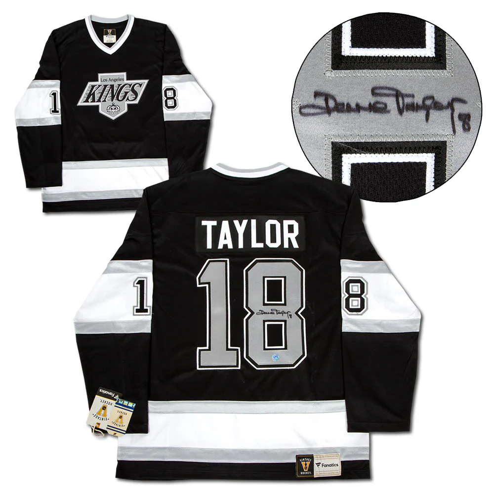 Dave Taylor Signed Los Angeles Kings Throwback Breakaway Jersey