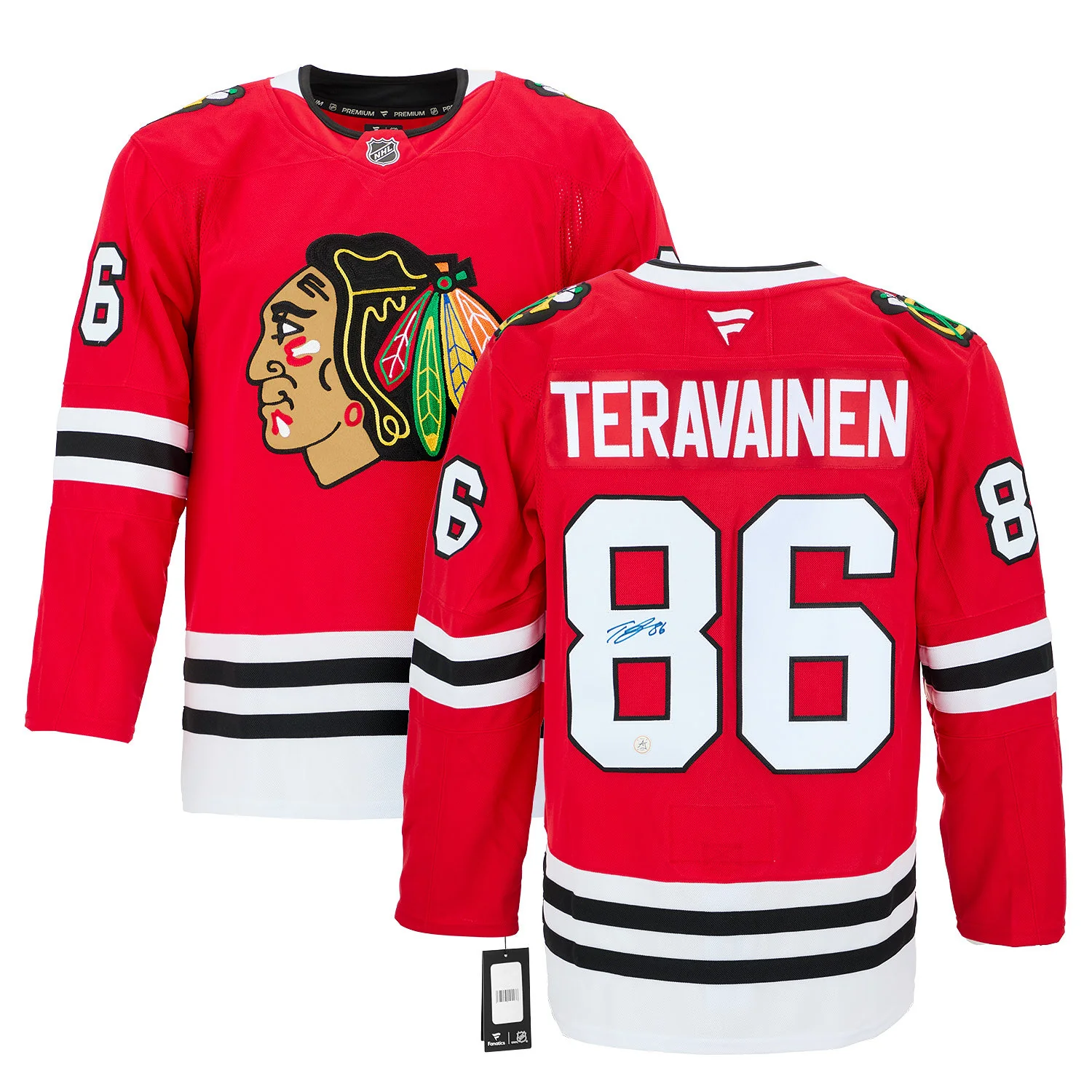 Teuvo Teravainen Autographed Chicago Blackhawks Fanatics Premium Jersey - Image 3