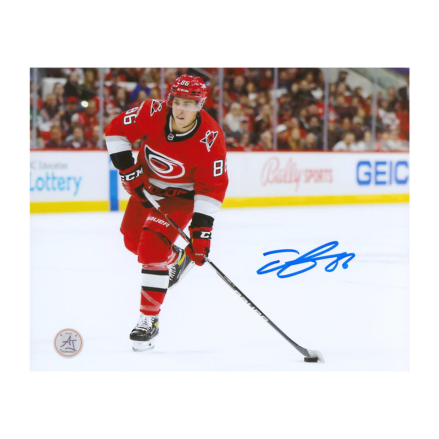 Teuvo Teravainen Signed Carolina Hurricanes Hockey 8x10 Photo