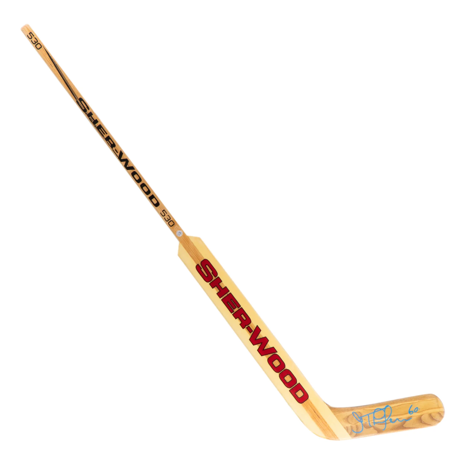 Jose Theodore Autographed Sherwood Natural Wood Goalie Stick