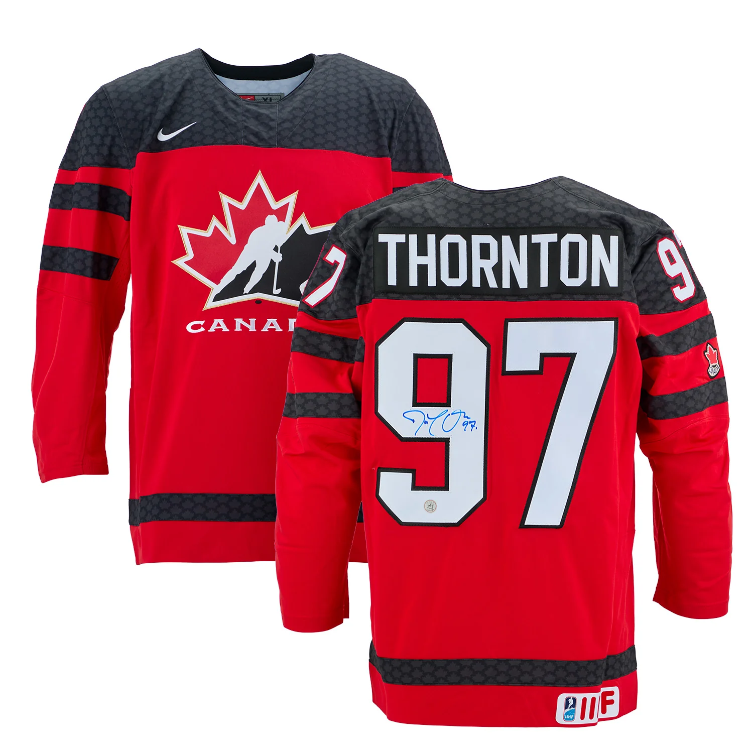Joe Thornton Autographed Team Canada Red Nike Hockey Jersey - Image 3