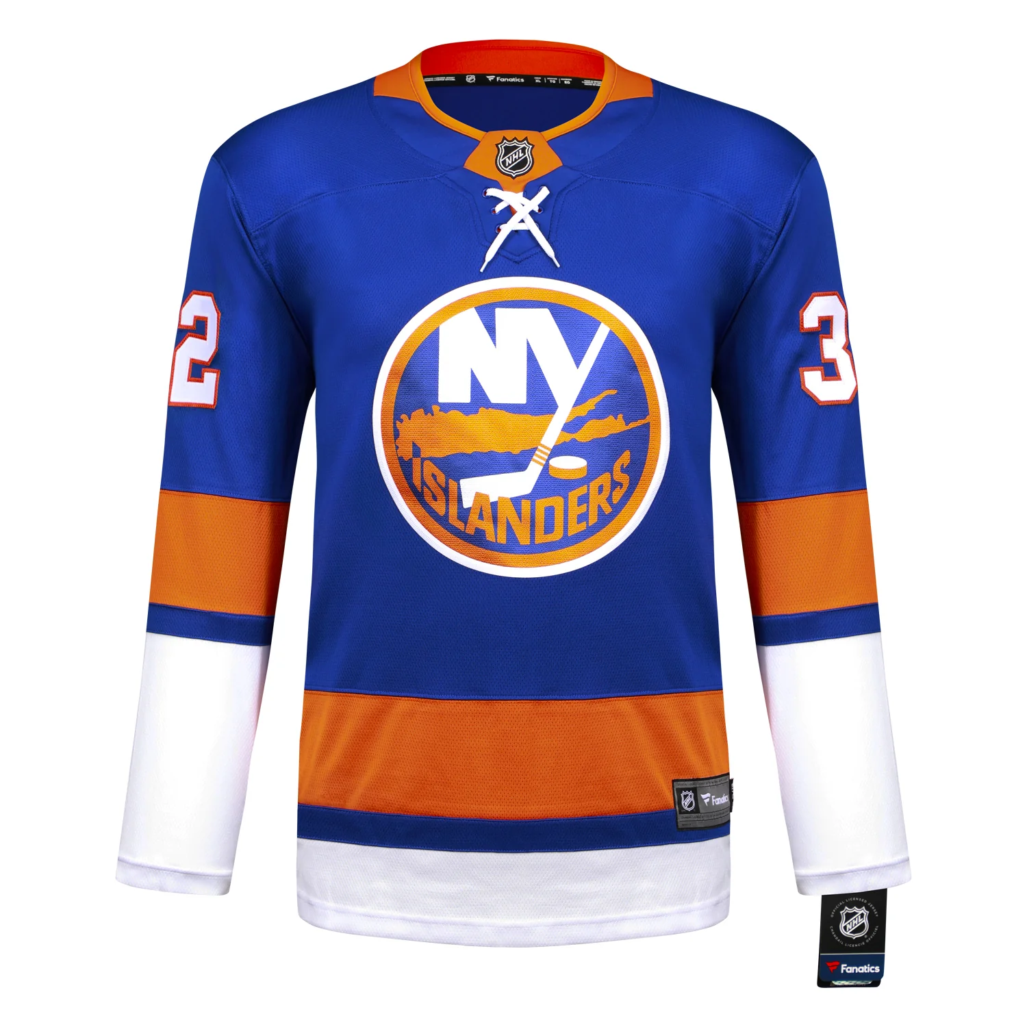 Steve Thomas Autographed New York Islanders Blue Fanatics Breakaway Jersey - Image 2