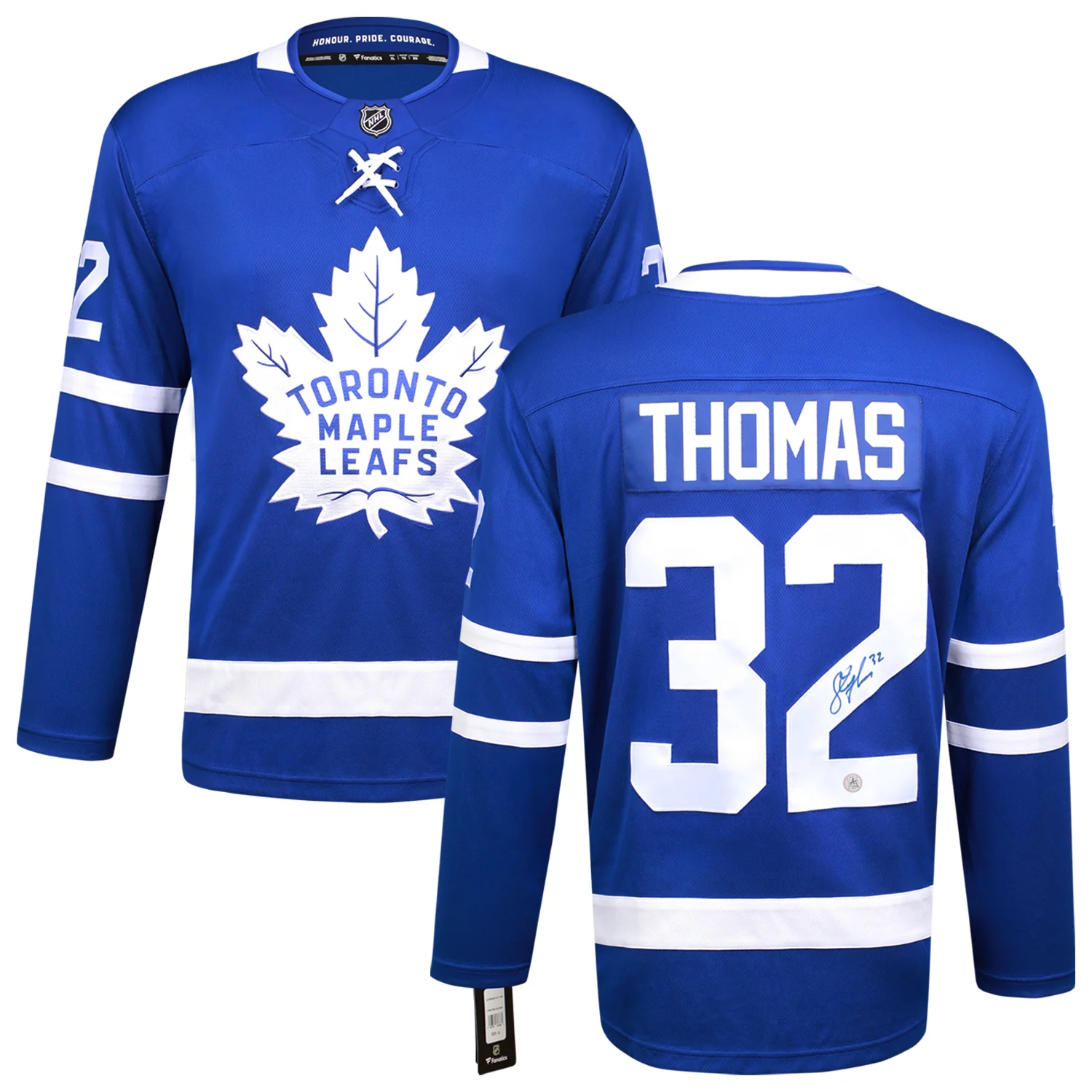 Steve Thomas Autographed Toronto Maple Leafs Blue Fanatics Jersey - Image 3