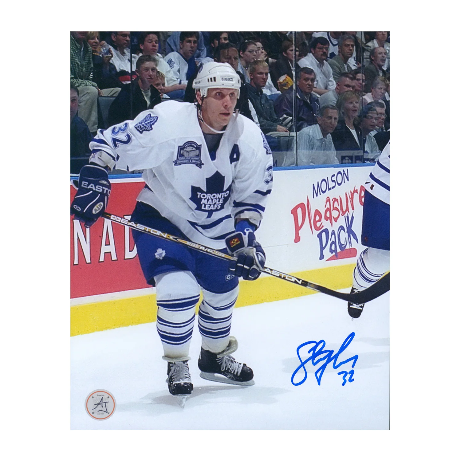 Steve Thomas Autographed Toronto Maple Leafs Game Action 8x10 Photo