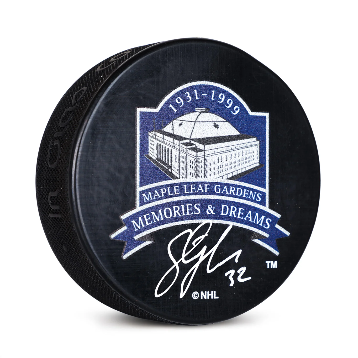Steve Thomas Signed Toronto Maple Leaf Gardens Memories & Dreams Puck