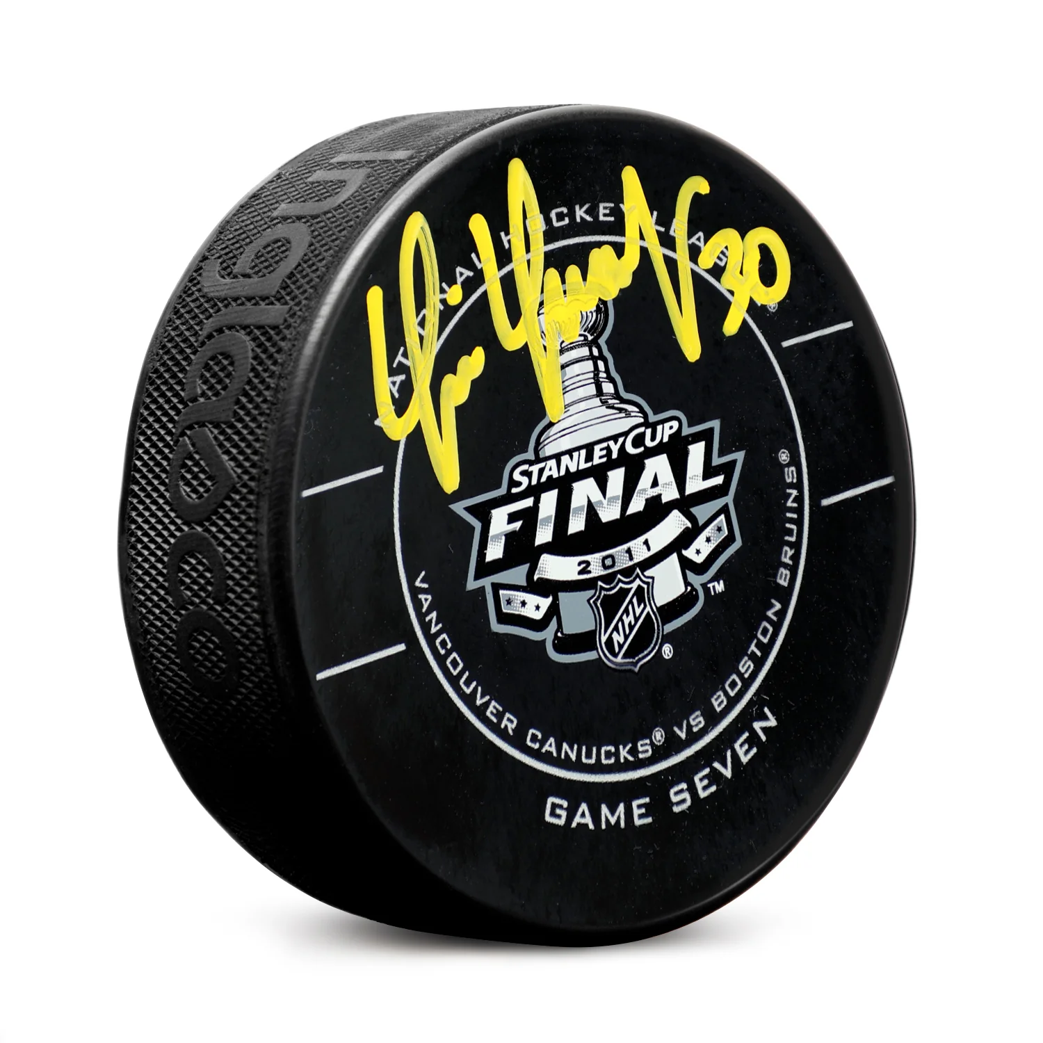 Tim Thomas Signed 2011 Stanley Cup Finals Game 7 Official Game Puck